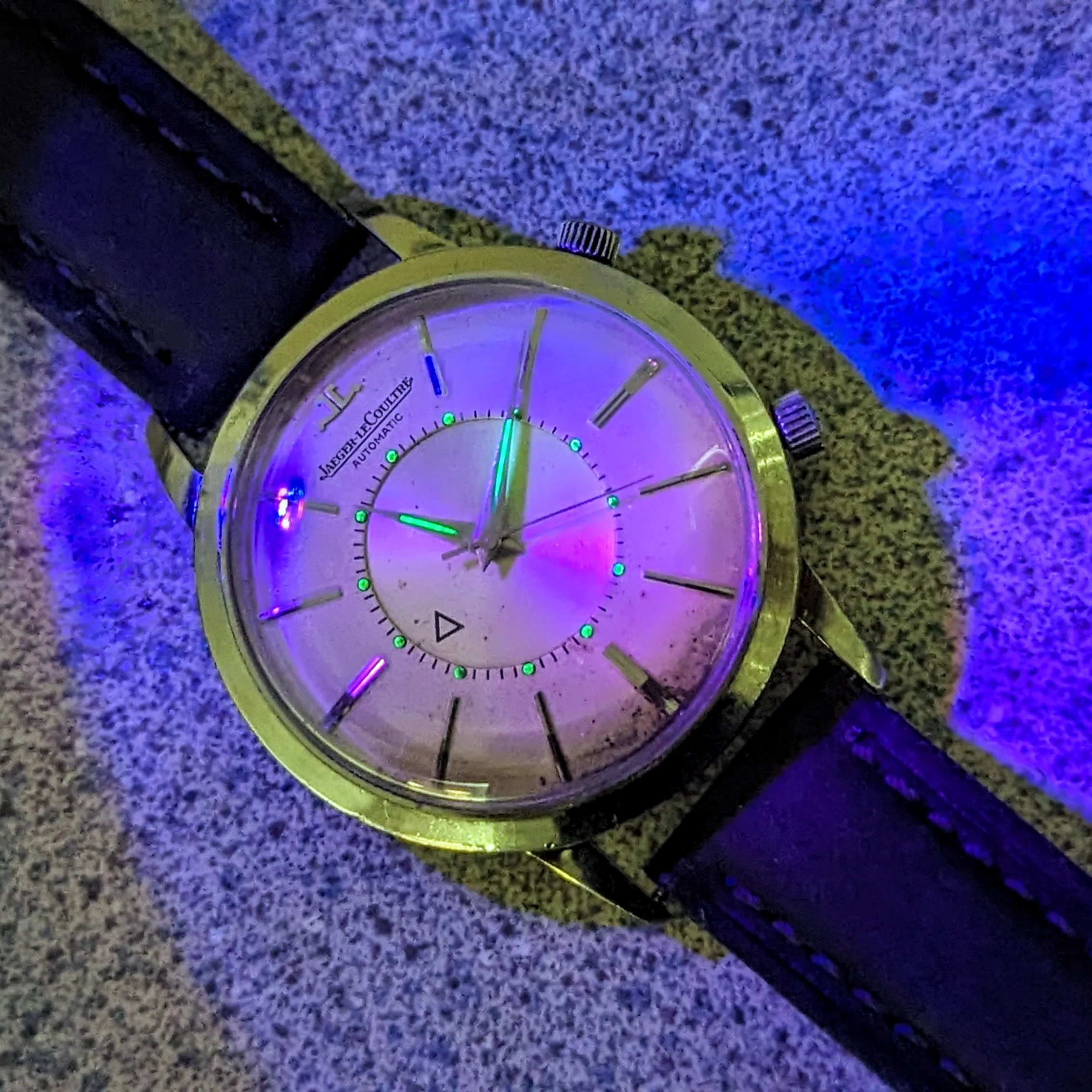 1964 Jaeger-LeCoultre Memovox Bumper Automatic Watch Jumbo Case 37mm Cal. K815 Wrist Alarm ALL S.S. Wristwatch - Image 18
