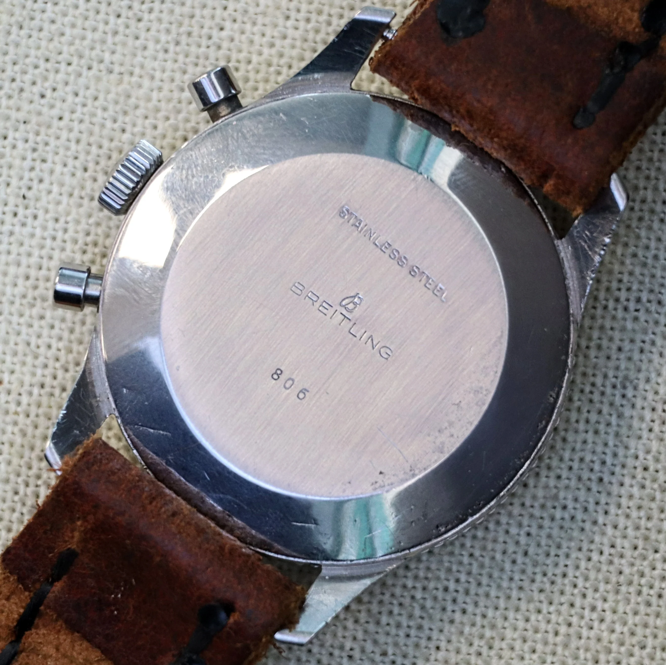 1965 BREITLING Navitimer 806 Chronograph Transitional Watch 17 Jewels Venus 178 Wristwatch - Image 9