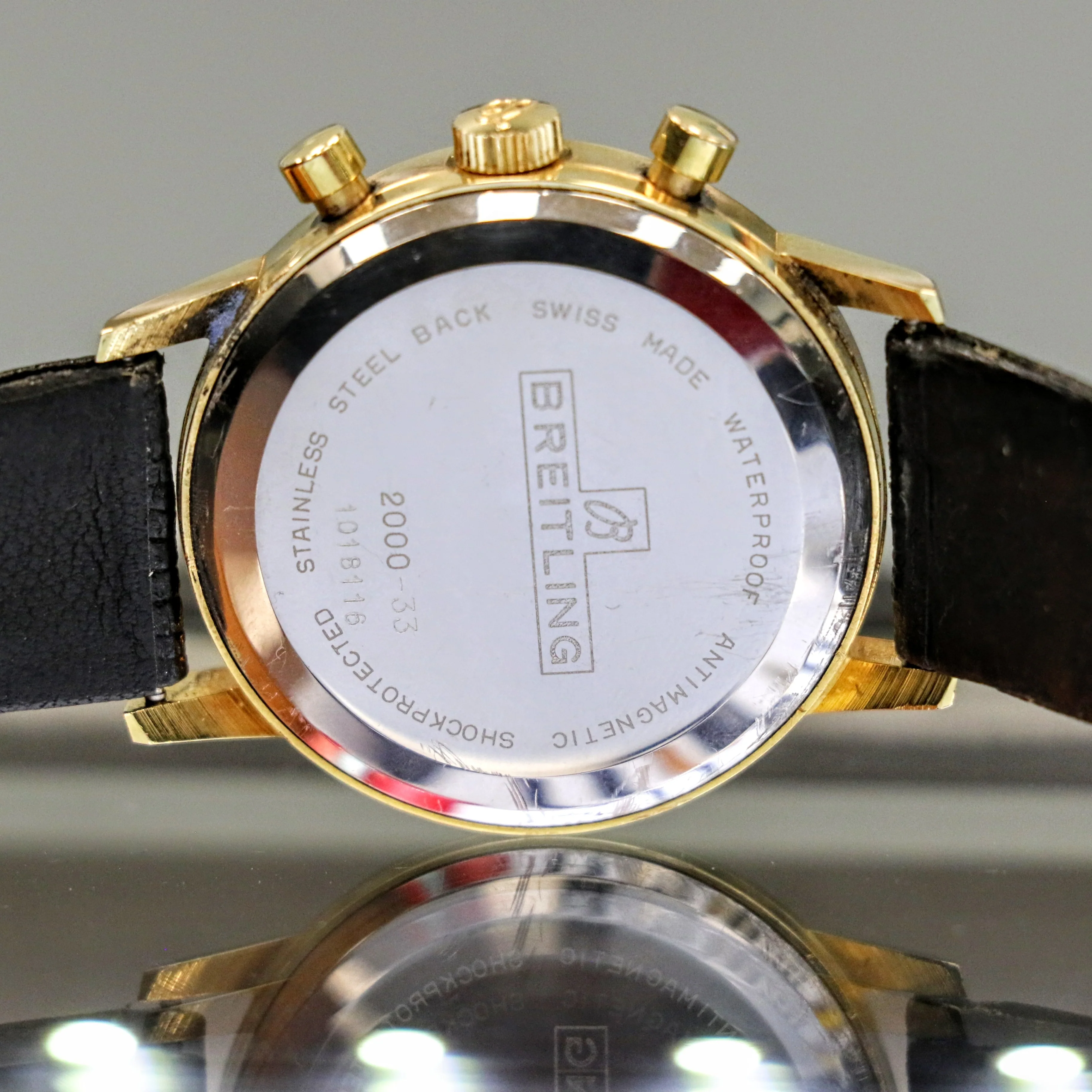 1965 BREITLING Top Time Chronograph Wristwatch Ref. 2000-33 Panda Dial Watch - Image 14