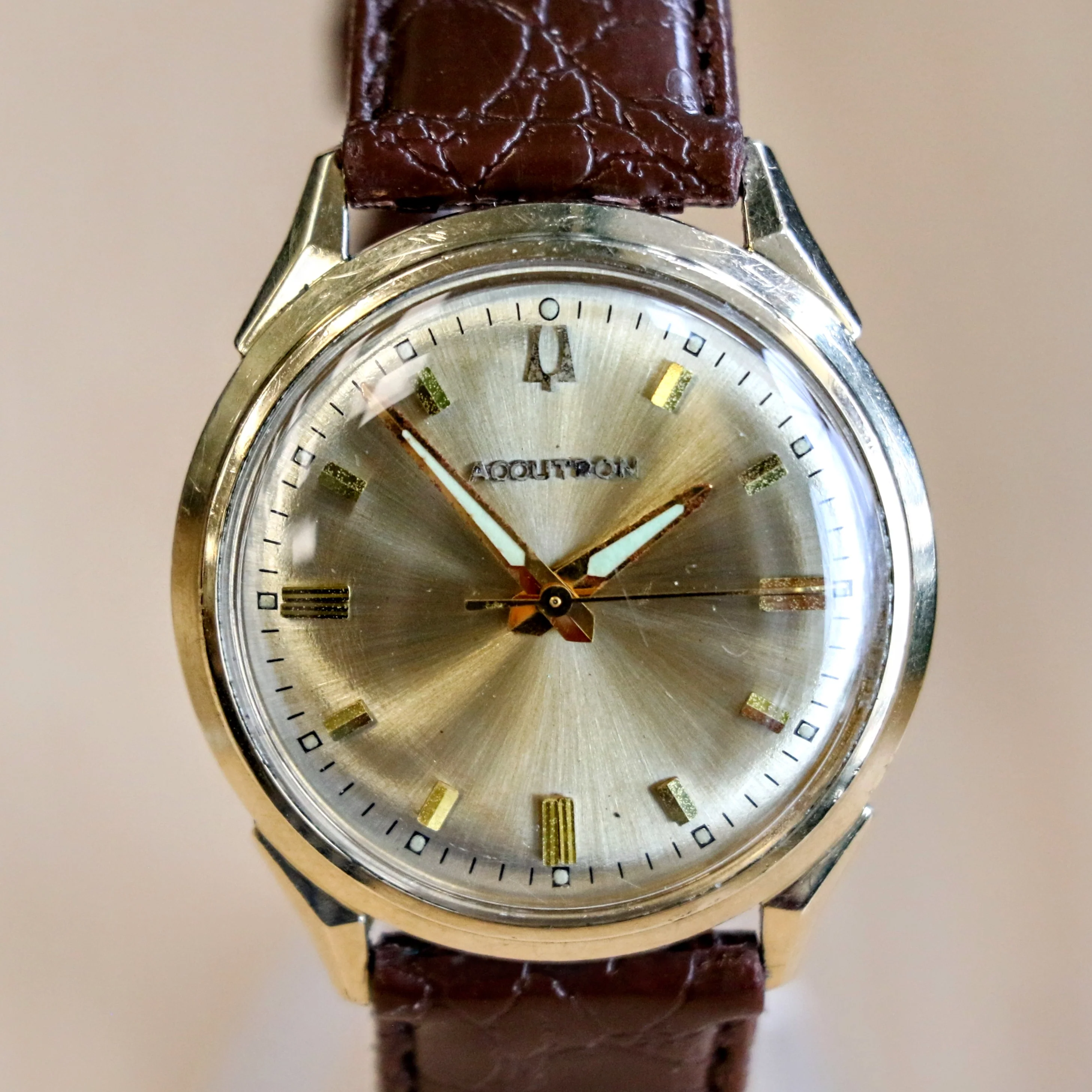 1966 BULOVA Accutron "412" Wristwatch 15 Jewels Cal. 214 Tunning Fork 10K G.F. Watch - Image 3