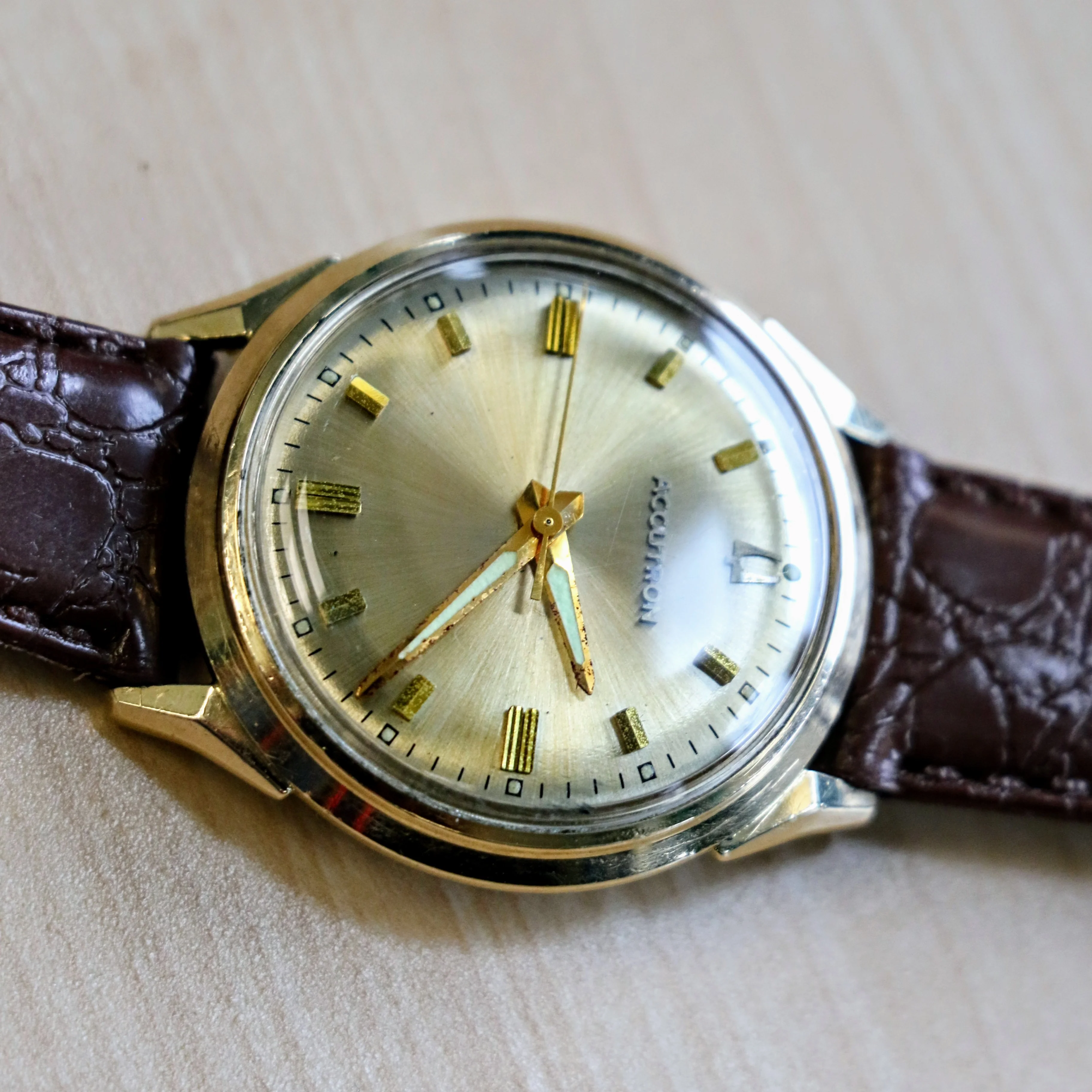 1966 BULOVA Accutron "412" Wristwatch 15 Jewels Cal. 214 Tunning Fork 10K G.F. Watch - Image 9
