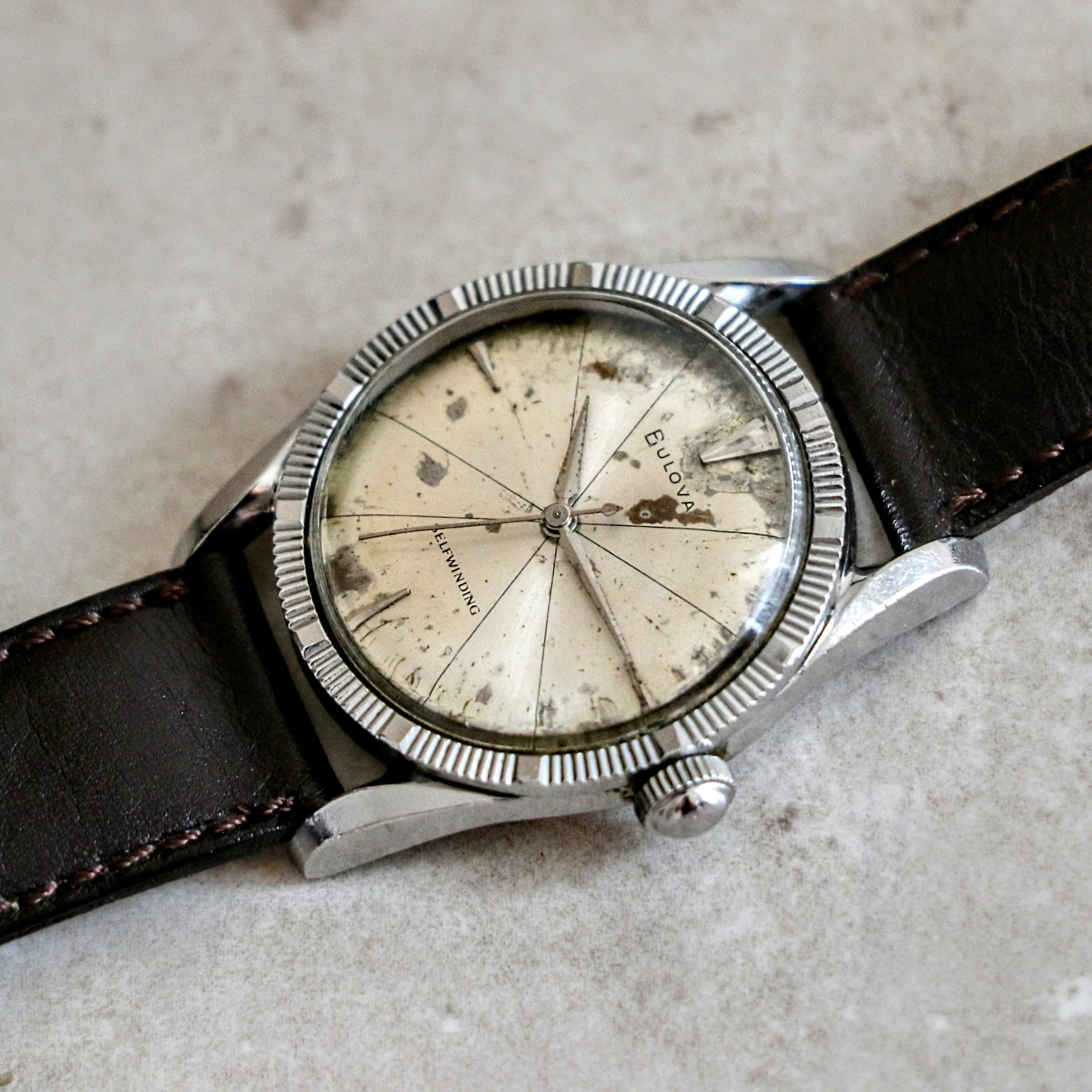 1966 BULOVA Model 511133 "White" Automatic Watch Case Design 17 Jewels Wristwatch - Image 10