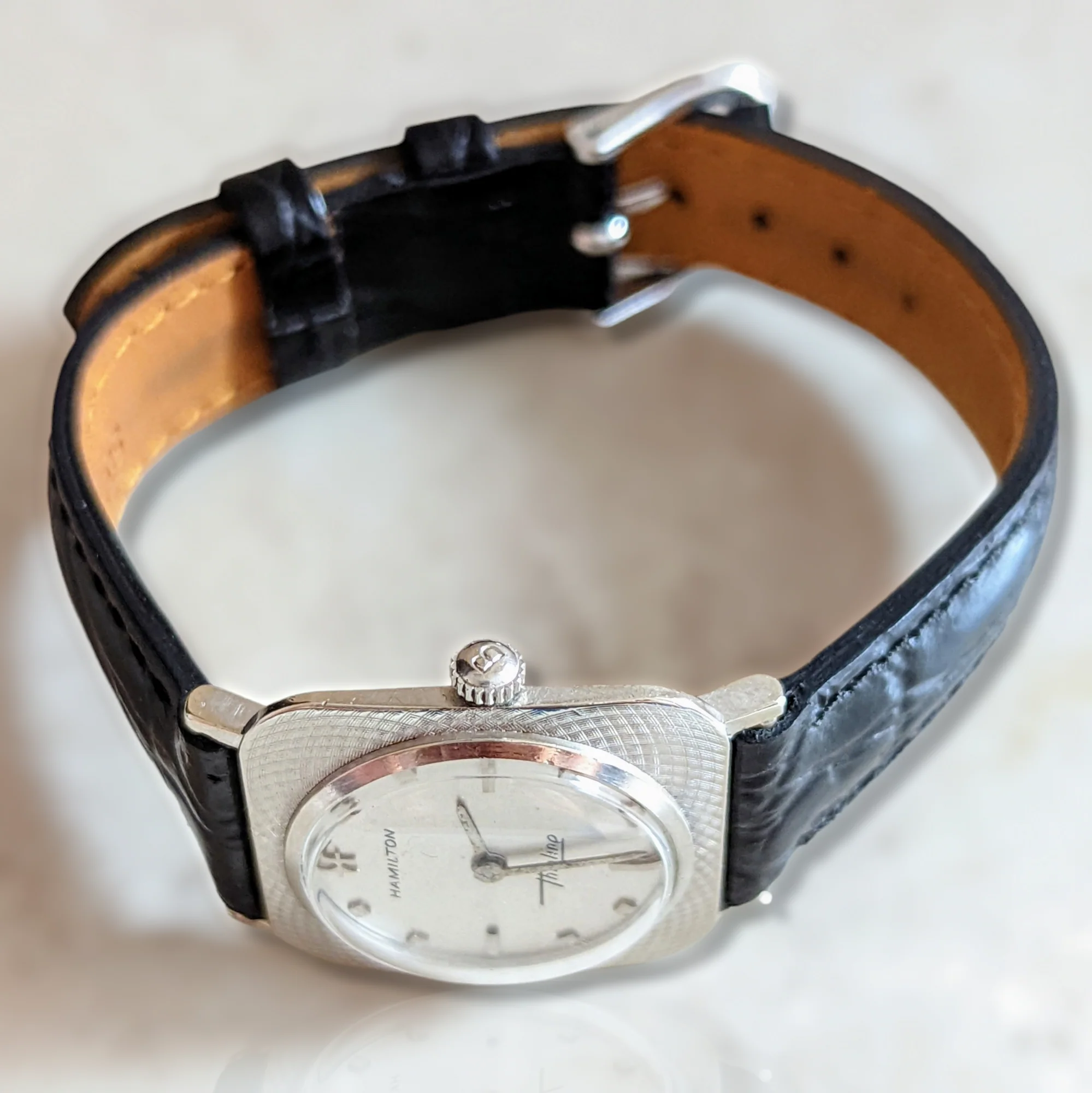 1966 HAMILTON Thinline 2019 Watch 14K GOLD Swiss Made - Image 15