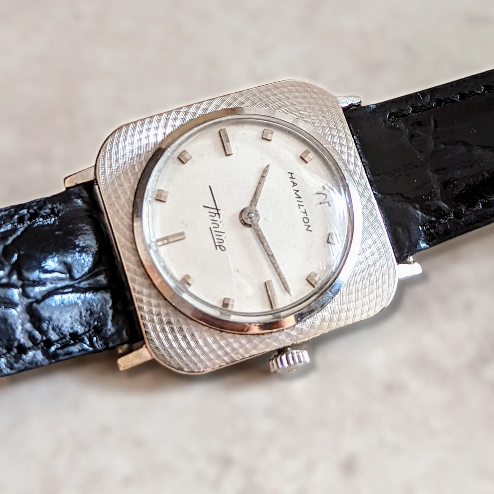 1966 HAMILTON Thinline 2019 Watch 14K GOLD Swiss Made - Image 8
