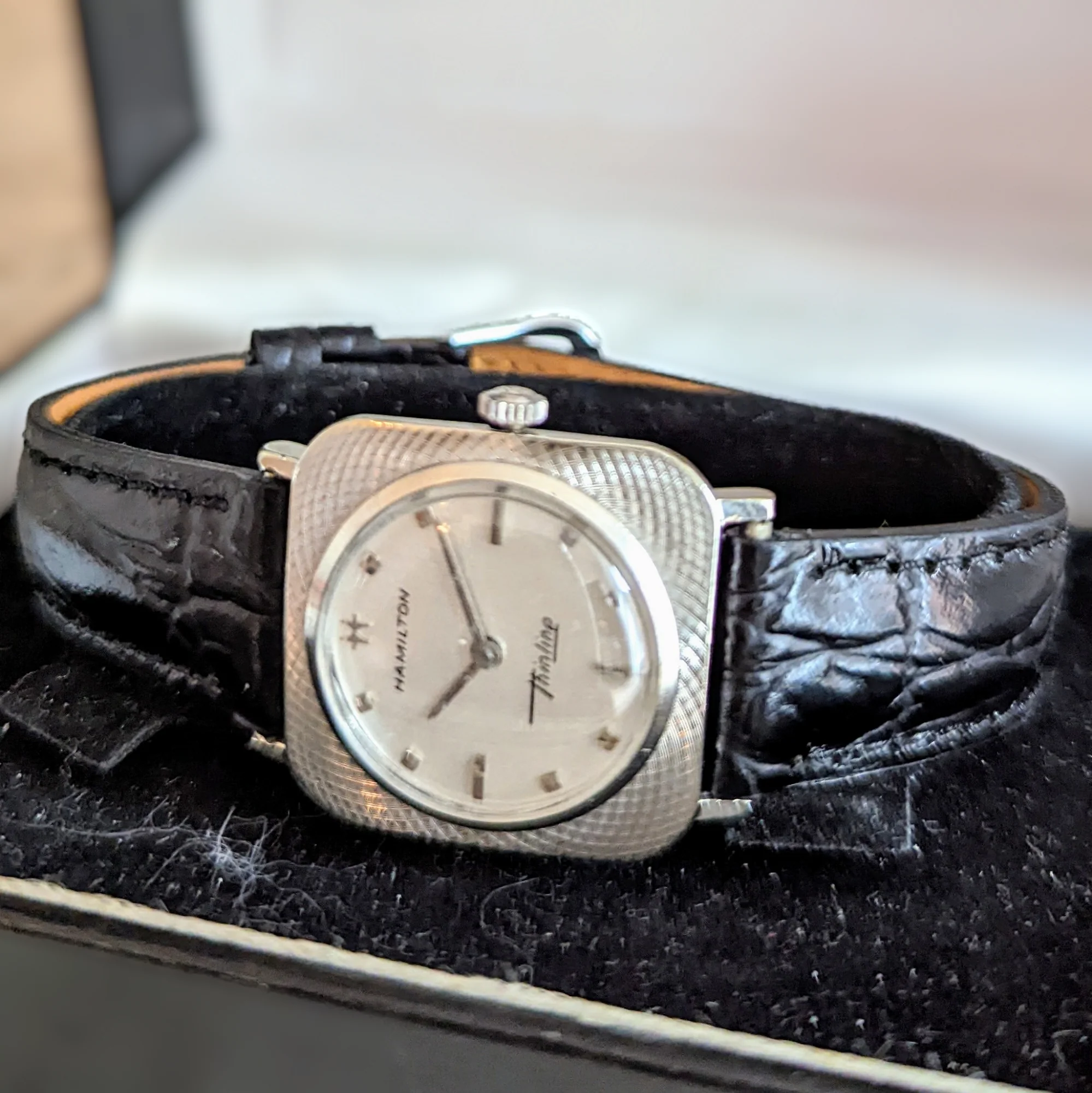 1966 HAMILTON Thinline 2019 Watch 14K GOLD Swiss Made - Image 9