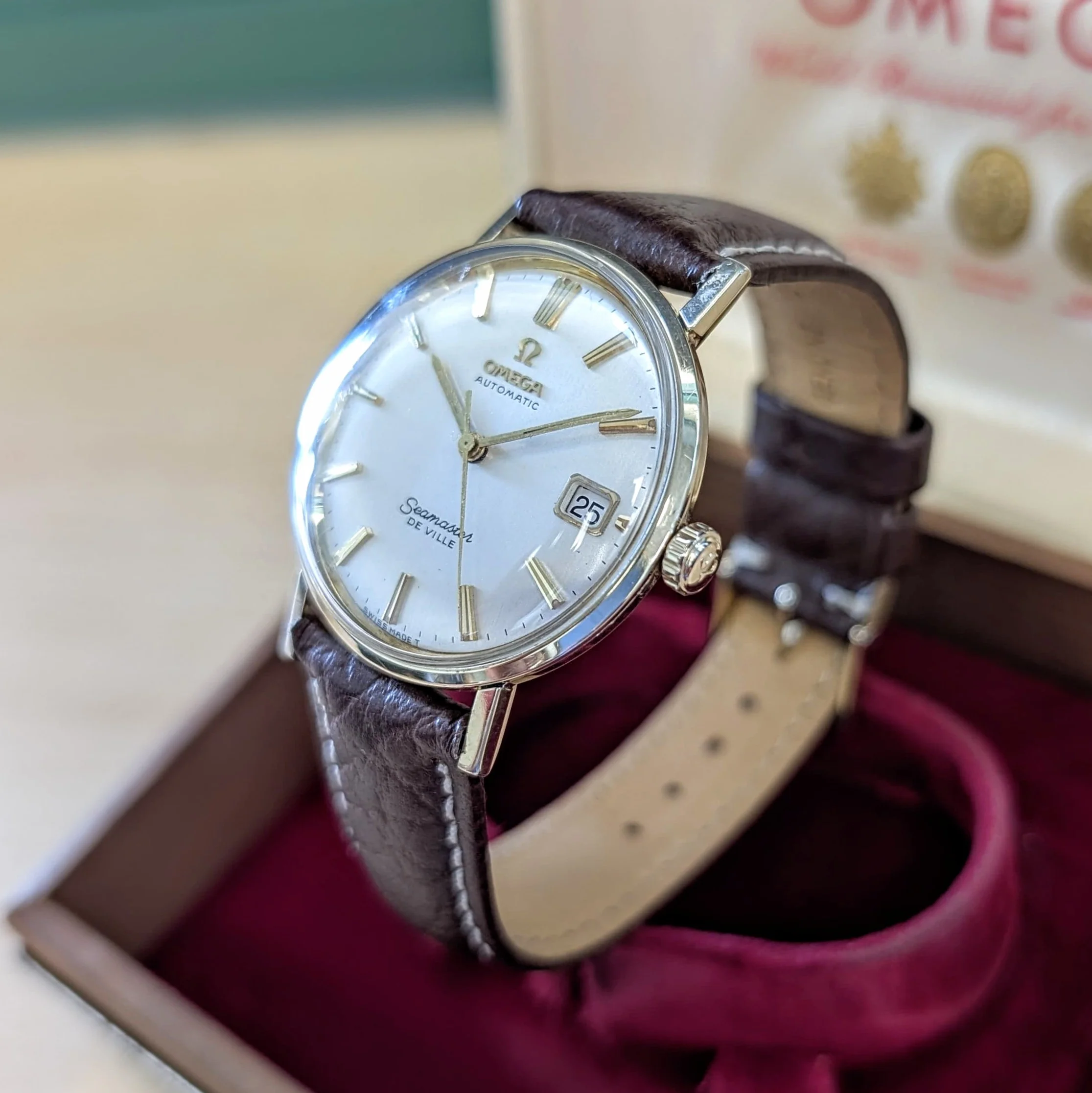 1966 Omega Seamaster De Ville Automatic Watch 34mm Date Indicator Wristwatch - In Box - Image 5