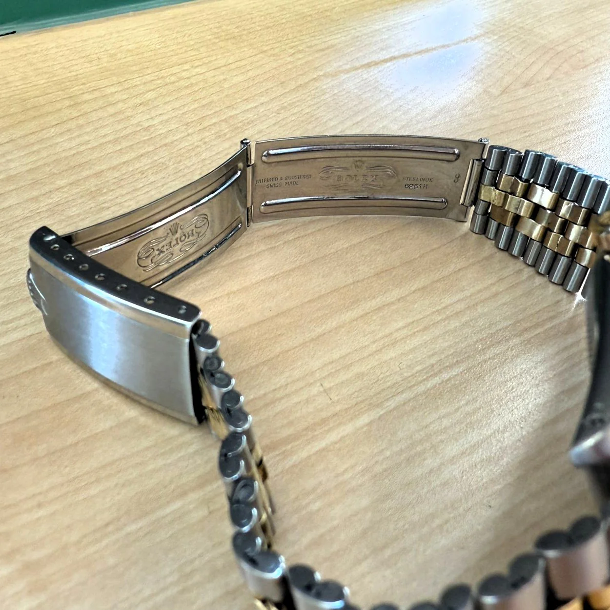 1966 Rolex Datejust 1601 36mm Black Dial Two-Tone Case and Bracelet - Image 11