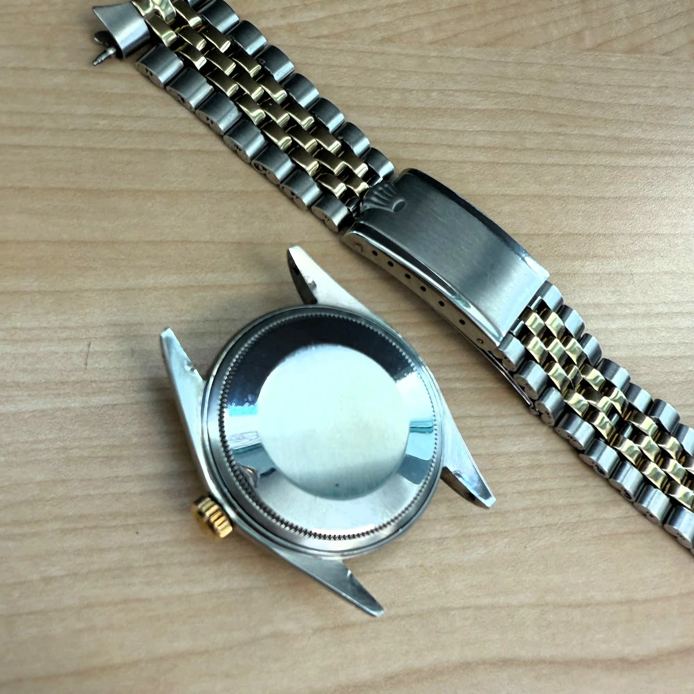 1966 Rolex Datejust 1601 36mm Black Dial Two-Tone Case and Bracelet - Image 15