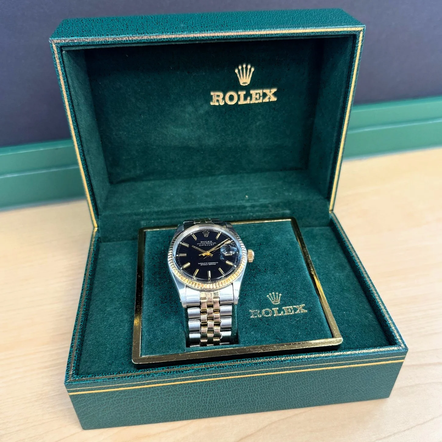 1966 Rolex Datejust 1601 36mm Black Dial Two-Tone Case and Bracelet - Image 20