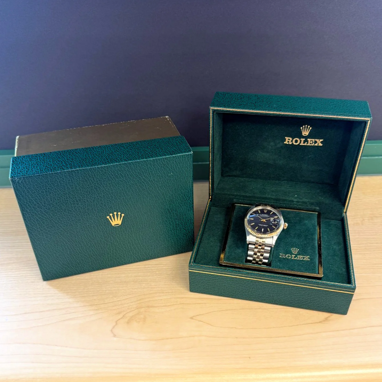 1966 Rolex Datejust 1601 36mm Black Dial Two-Tone Case and Bracelet - Image 21