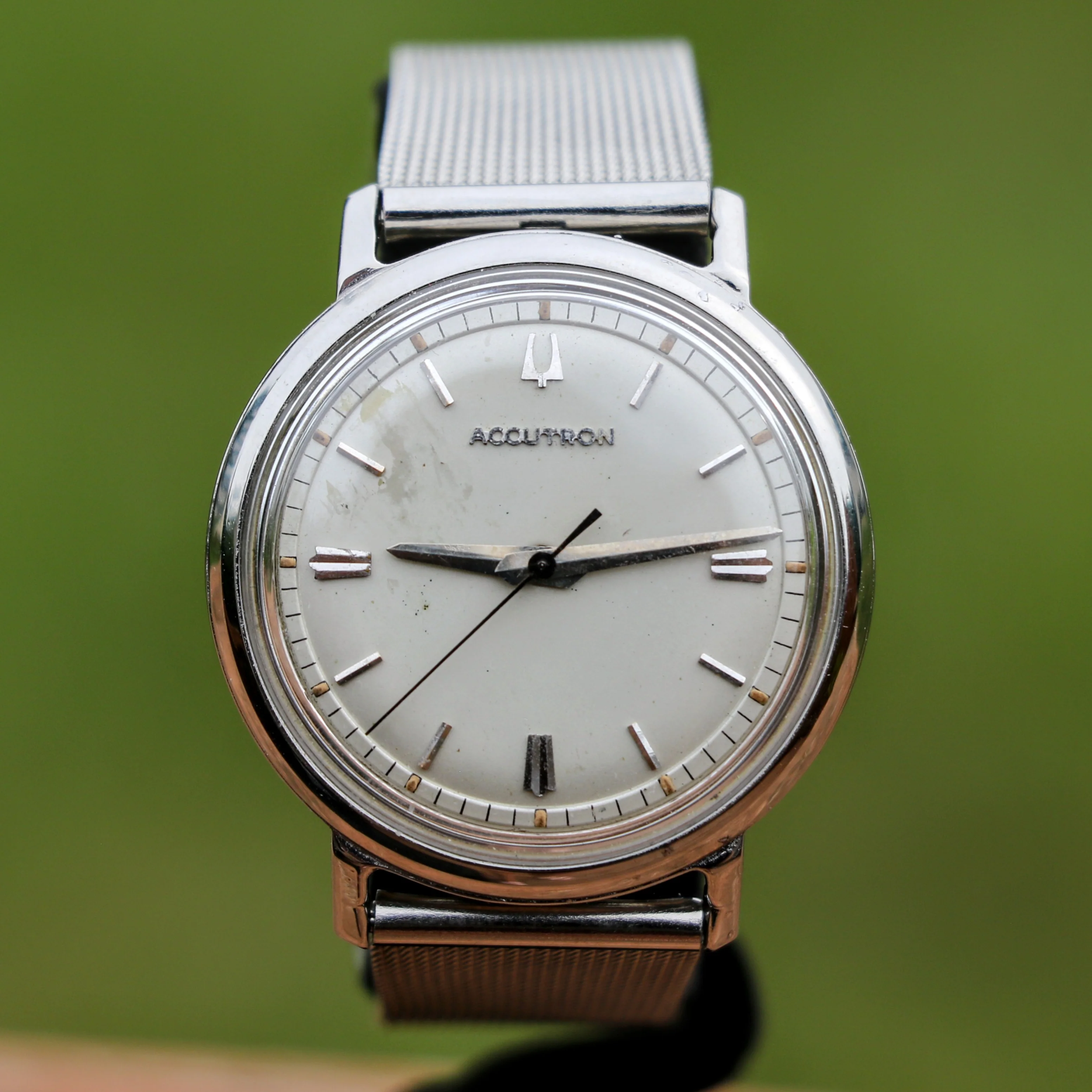 1967 BULOVA Accutron 214 Wristwatch All Stainless-Steel Vintage Watch - Image 2
