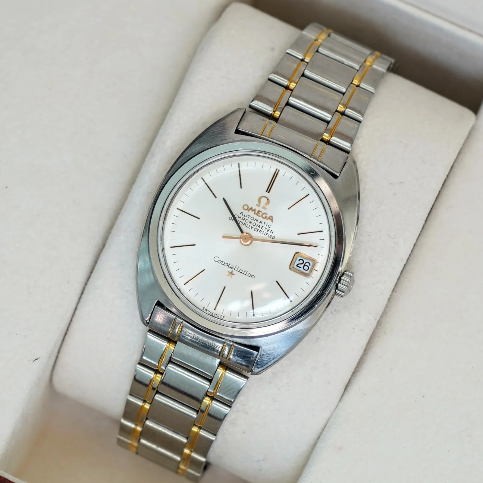 1967 OMEGA Constellation Automatic Watch Ref. 168.017 Cal. 564 Wristwatch ALL S.S. Original Bracelet - IN BOX! - Image 10