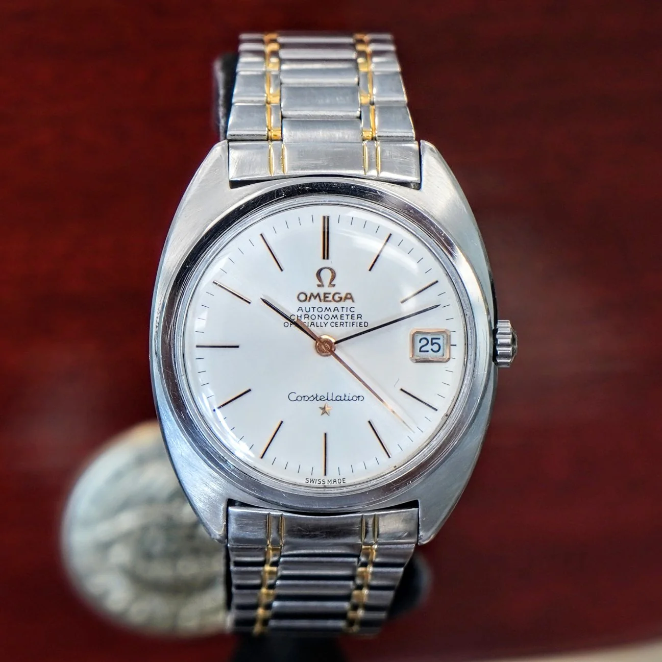 1967 OMEGA Constellation Automatic Watch Ref. 168.017 Cal. 564 Wristwatch ALL S.S. Original Bracelet - IN BOX! - Image 2