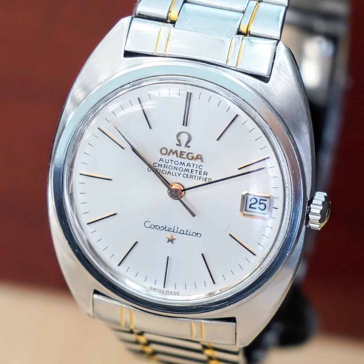 1967 OMEGA Constellation Automatic Watch Ref. 168.017 Cal. 564 Wristwatch ALL S.S. Original Bracelet - IN BOX! - Image 6