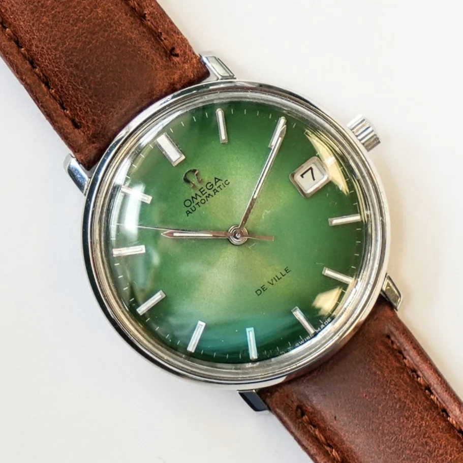 1968 OMEGA De Ville Automatic Watch Ref. 166.0033 Cal. 565 Green Dial Wristwatch - In Box! - Image 11
