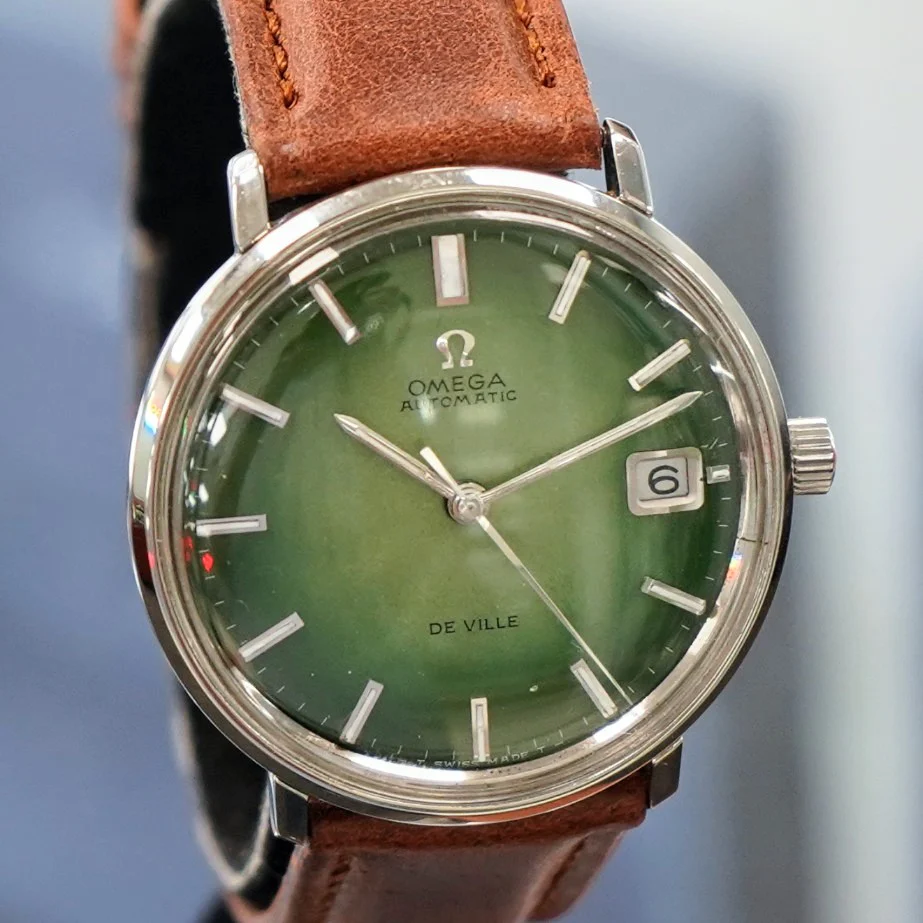 1968 OMEGA De Ville Automatic Watch Ref. 166.0033 Cal. 565 Green Dial Wristwatch - In Box! - Image 4