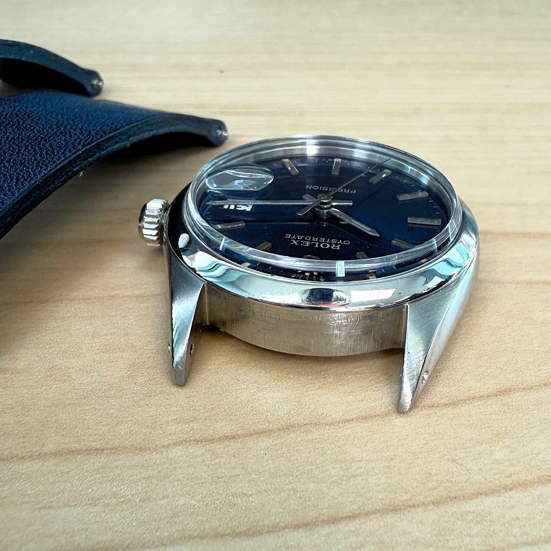 1969 Rolex Oysterdate Precision Watch 6694 Blue Dial 34mm Stainless Steel - Image 18