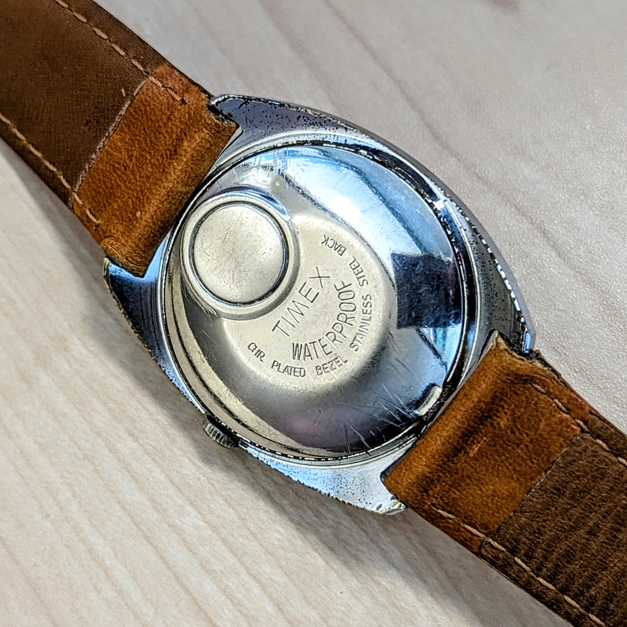 1969 TIMEX Electric Wristwatch Ref. 9454 Tonneau Case Hack Feature M40 Watch - Image 12