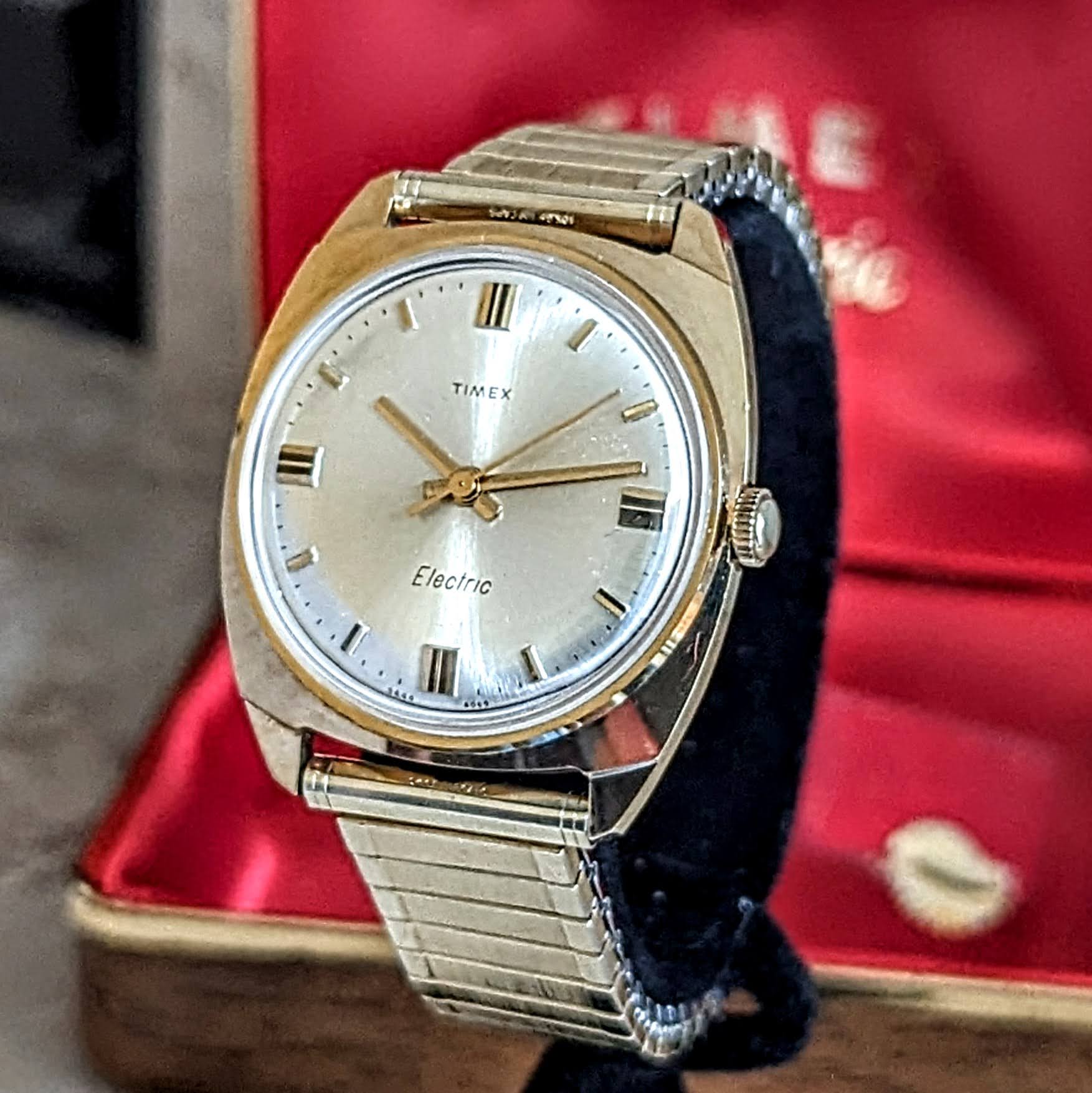 1969 TIMEX Electric Wristwatch Ref. 9444 Watch - In Box! New Battery! - Image 3