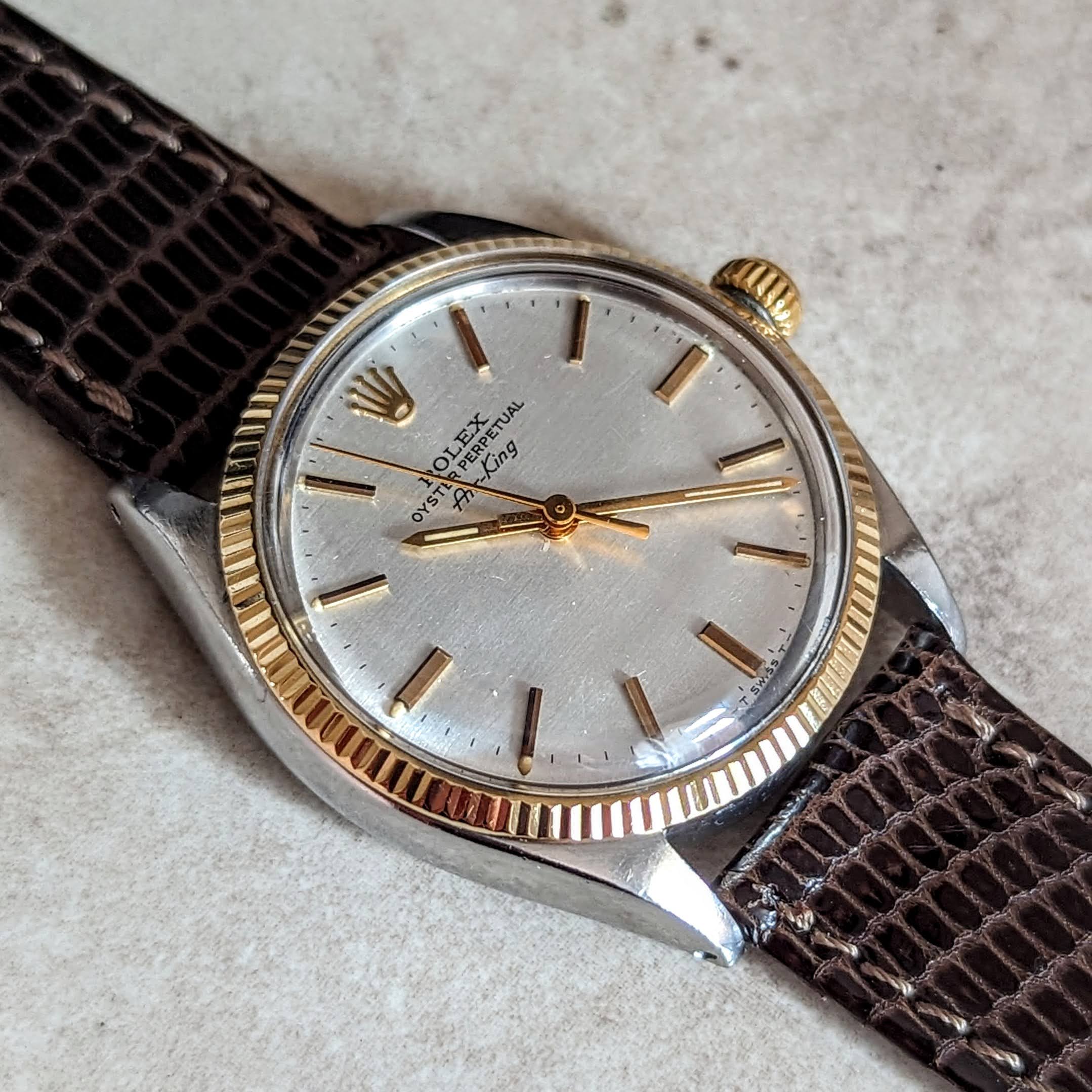 1970 ROLEX Oyster Perpetual AIR-KING Watch Ref. 5501 Cal. 1520 Vintage Automatic Wristwatch - Image 11