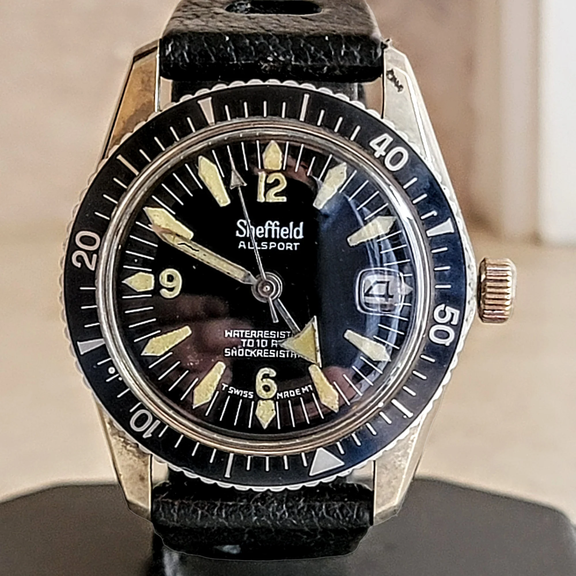 1970's SHEFFIELD Allsport Skin Diver Watch Cal. RL 1215 Swiss Made - Image 3