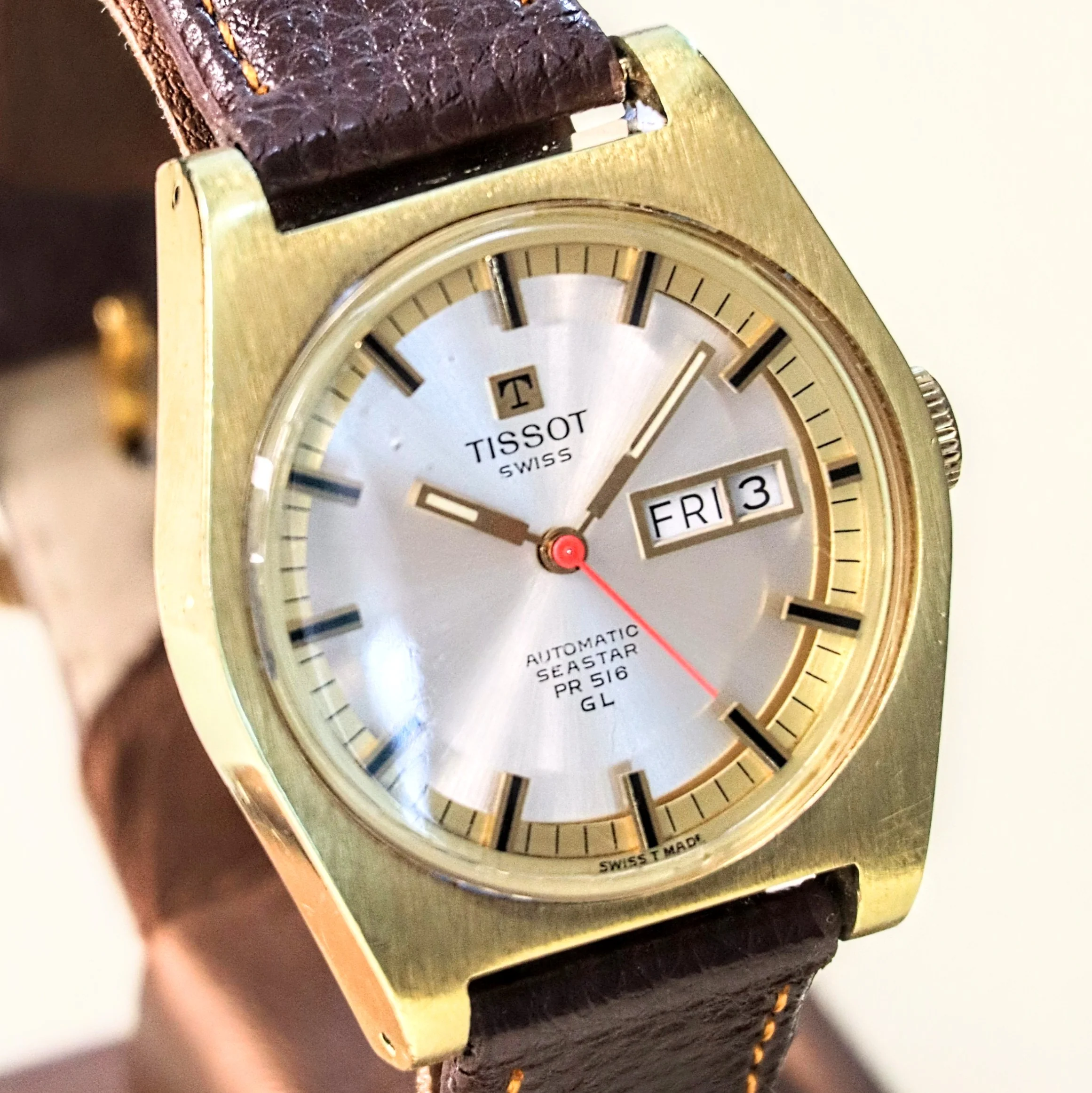 1970 TISSOT Automatic Seastar Watch PR516 GL 17 Jewels Cal. 796 Day/Date Swiss Wristwatch - Image 3