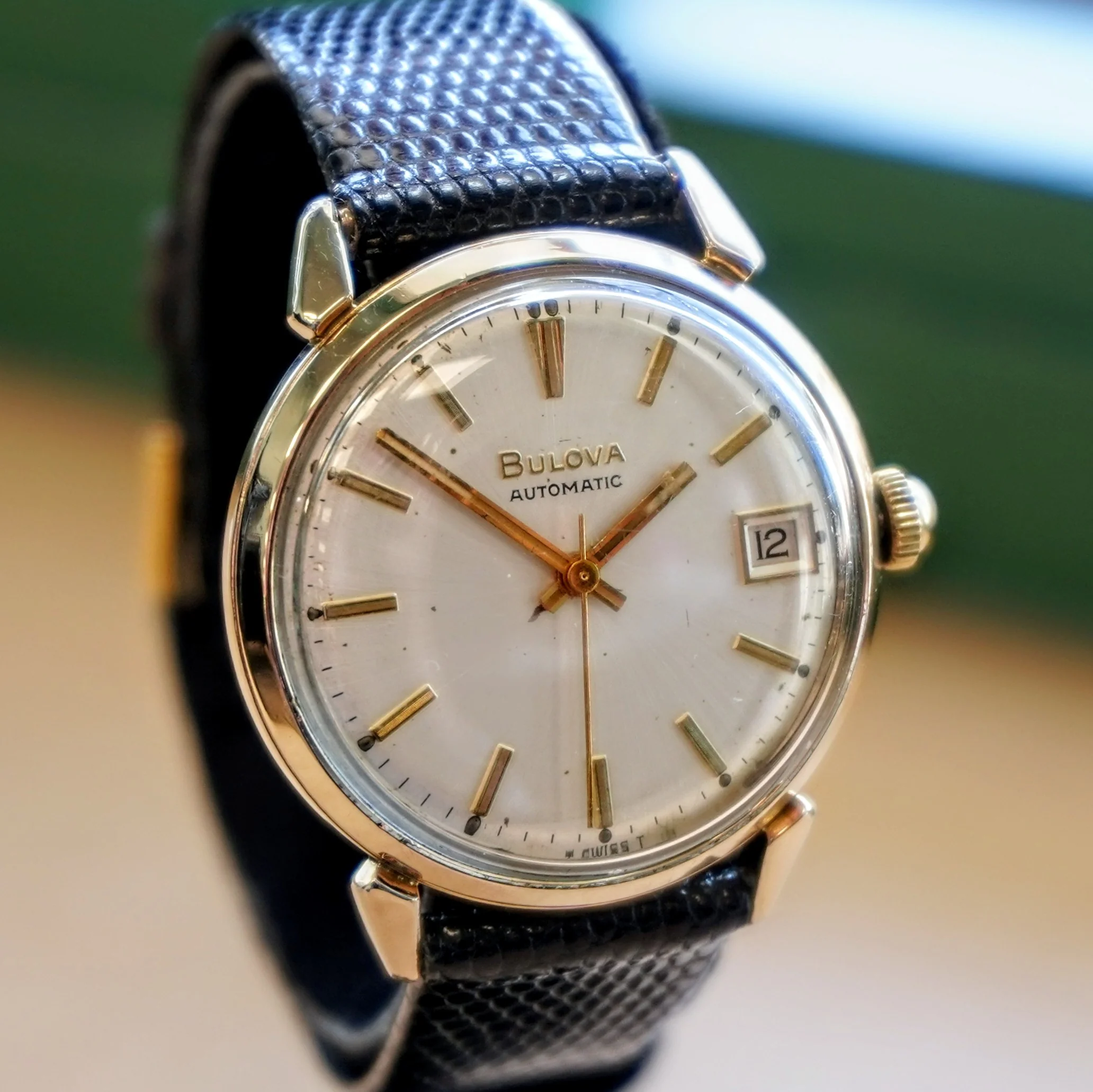 1971 BULOVA Automatic Wristwatch 17 Jewels Date Fancy Lugs Vintage Watch Swiss Made - Image 3