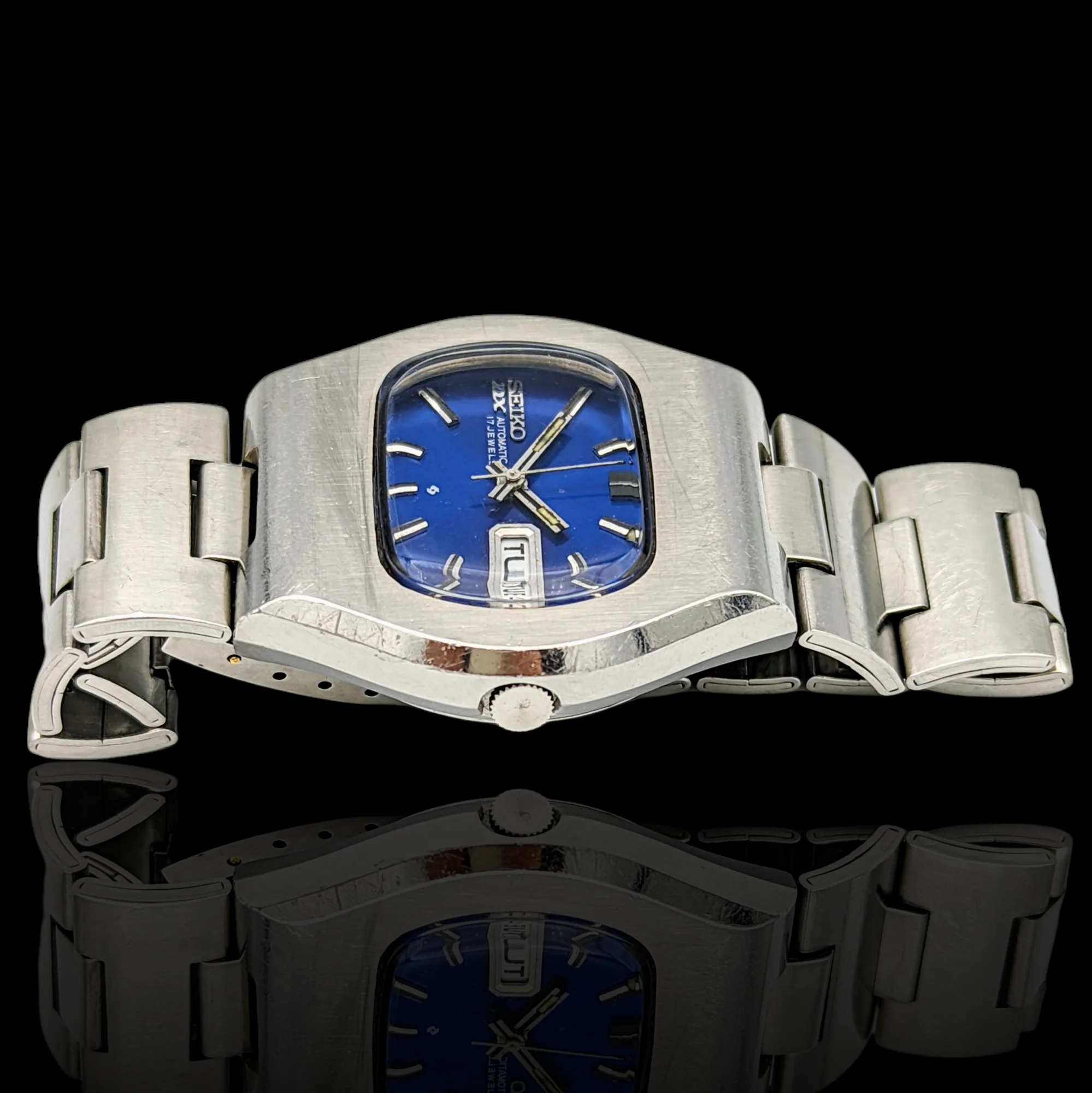 1971 SEIKO DX Automatic Watch Day/Date Indicator Cal. 6106C Hack Mechanism 17 Jewels - Image 12