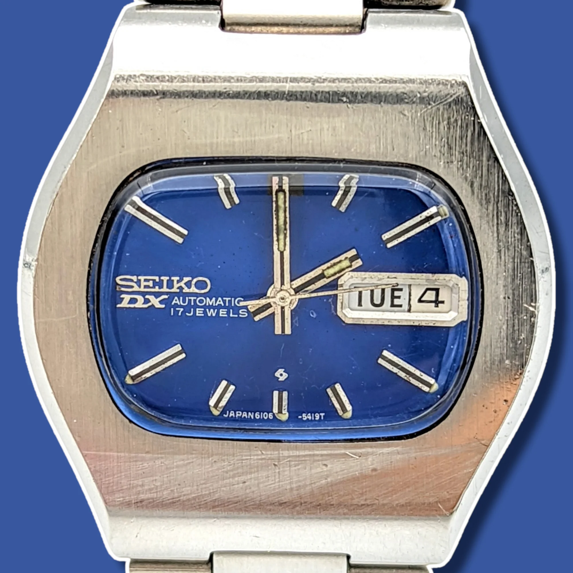 1971 SEIKO DX Automatic Watch Day/Date Indicator Cal. 6106C Hack Mechanism 17 Jewels - Image 22