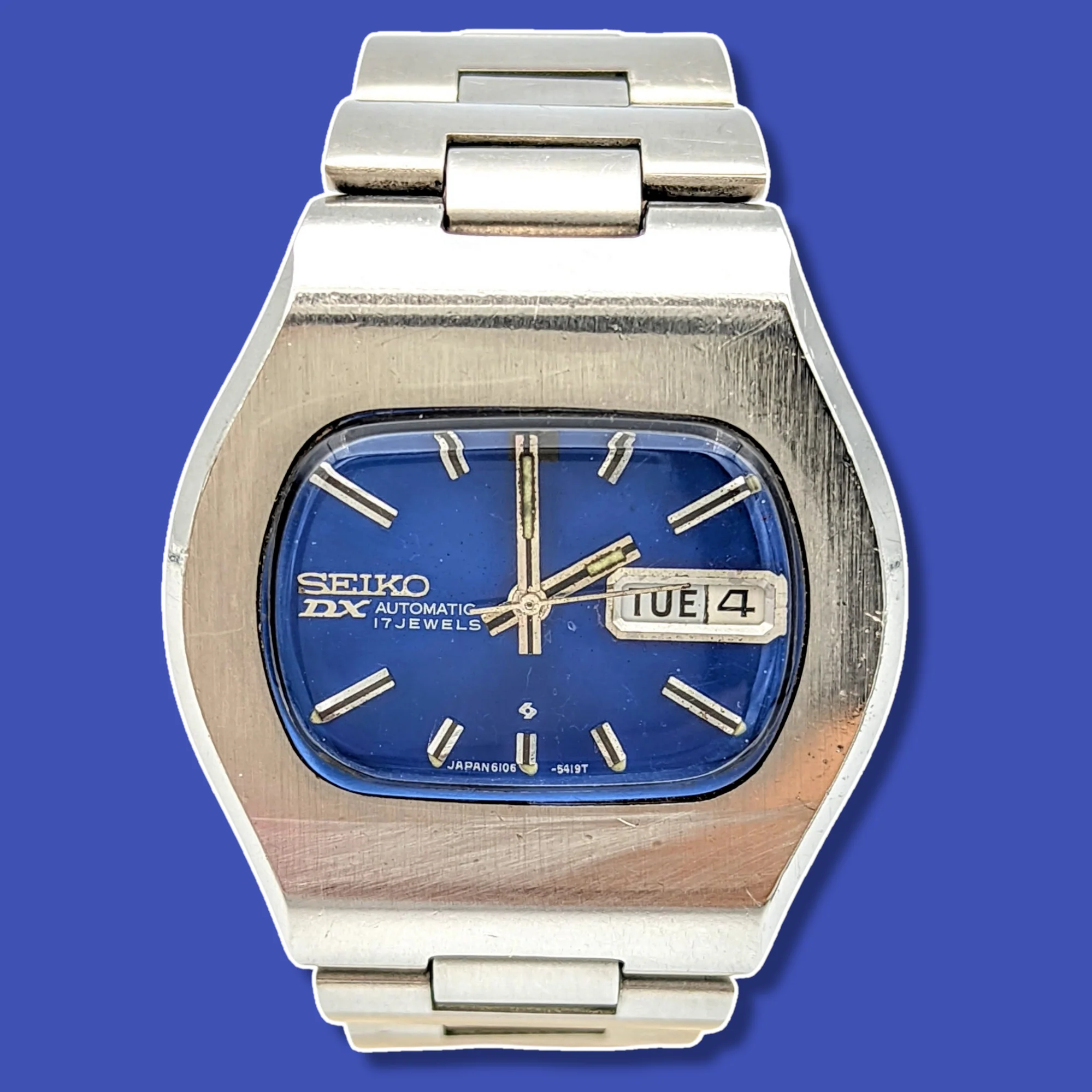 1971 SEIKO DX Automatic Watch Day/Date Indicator Cal. 6106C Hack Mechanism 17 Jewels - Image 23