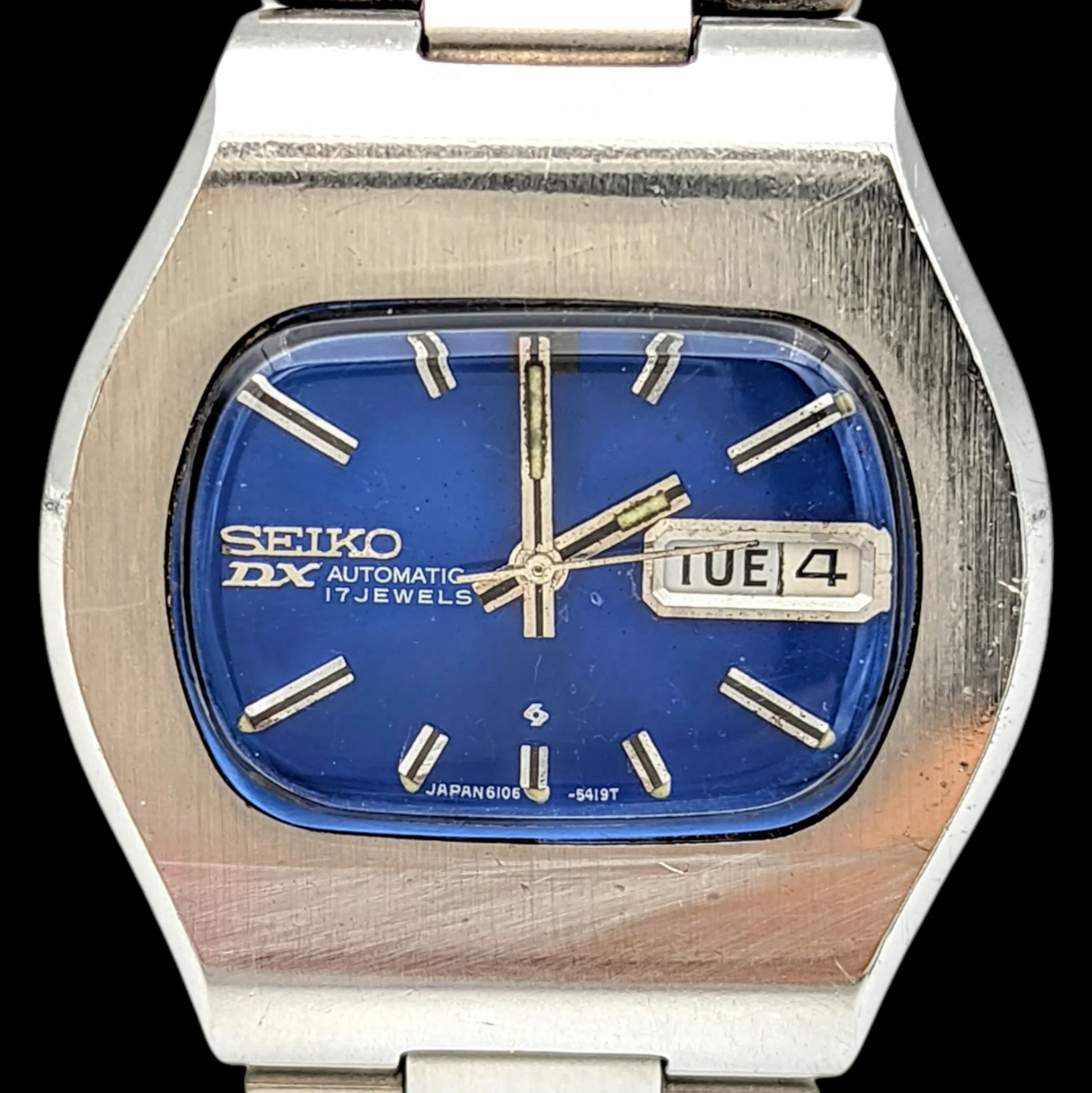 1971 SEIKO DX Automatic Watch Day/Date Indicator Cal. 6106C Hack Mechanism 17 Jewels - Image 3