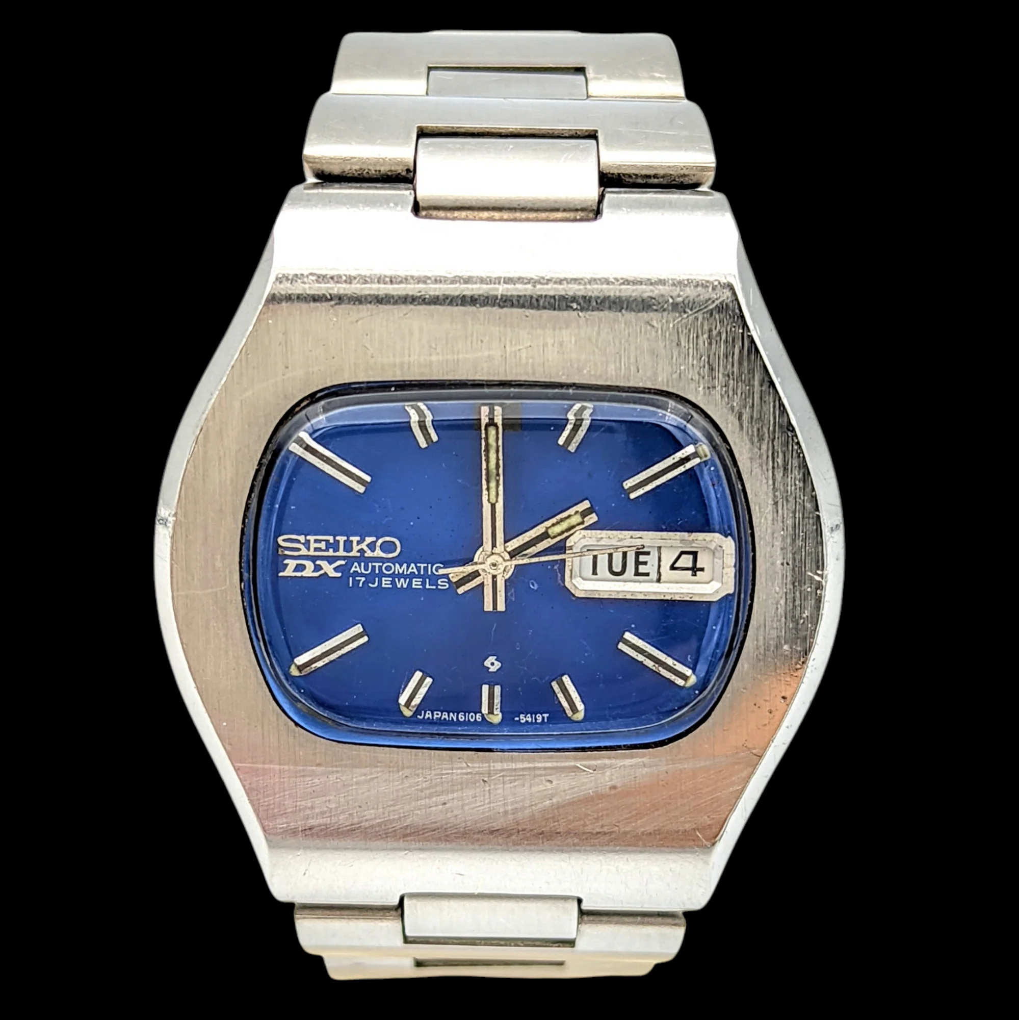 1971 SEIKO DX Automatic Watch Day/Date Indicator Cal. 6106C Hack Mechanism 17 Jewels - Image 4