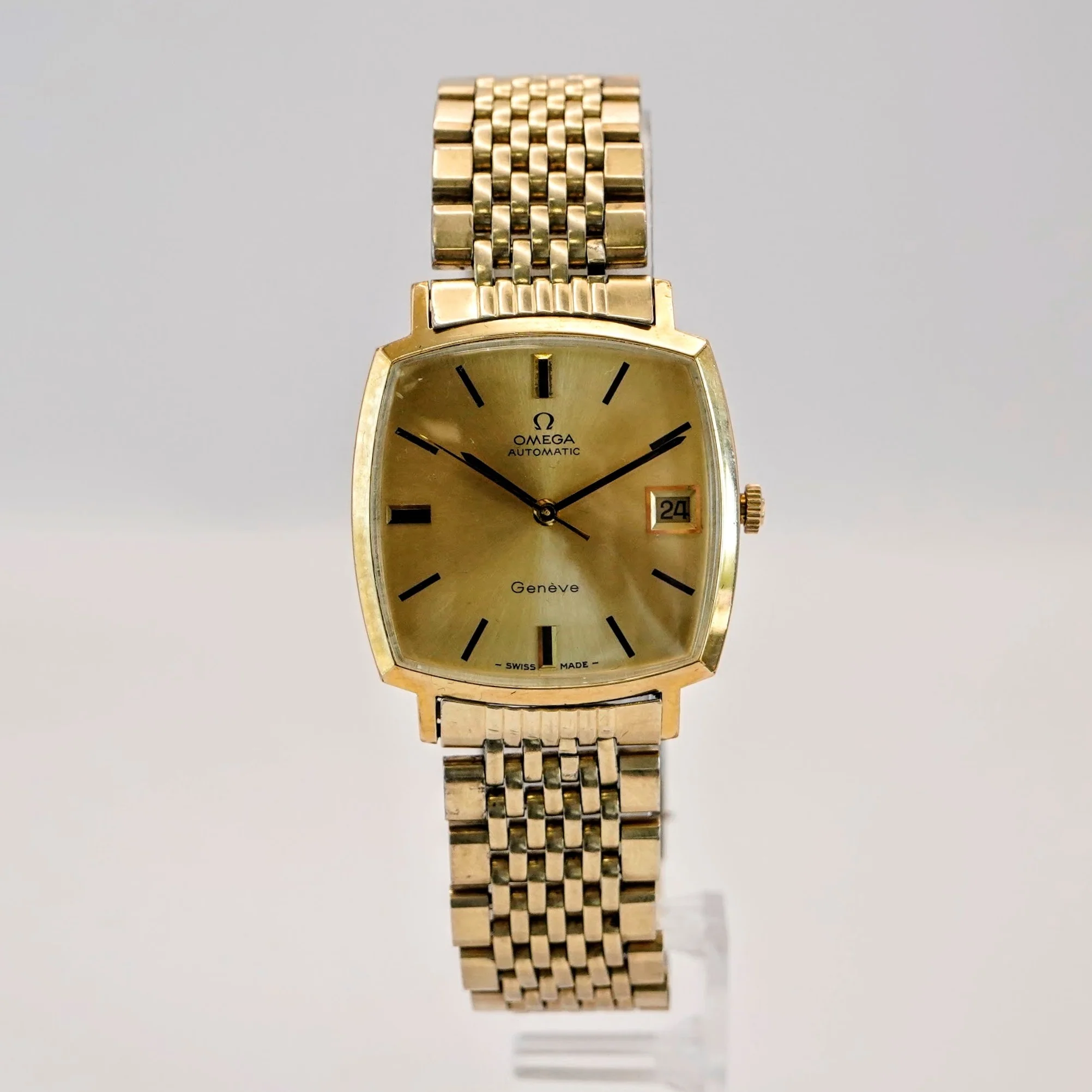 1972 Omega Geneve Automatic Watch 162.0010 Date 24 Jewels 32mm - ALL Gold S.S. - Image 5