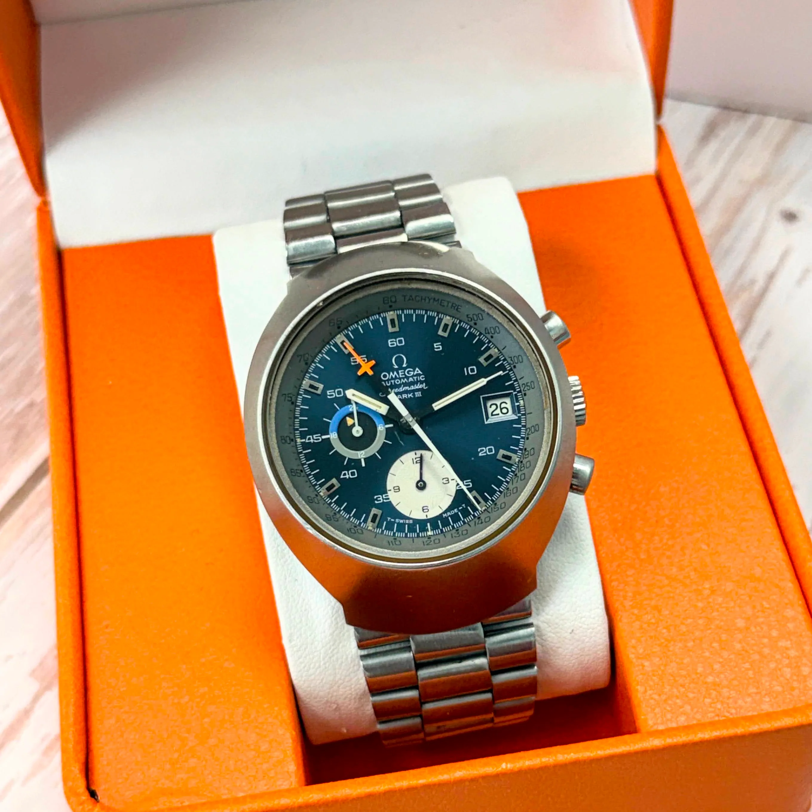 1972 Speedmaster Professional Mark III Automatic Chronograph Watch 176.002 Date 42mm ALL S.S. Original Bracelet - Image 13