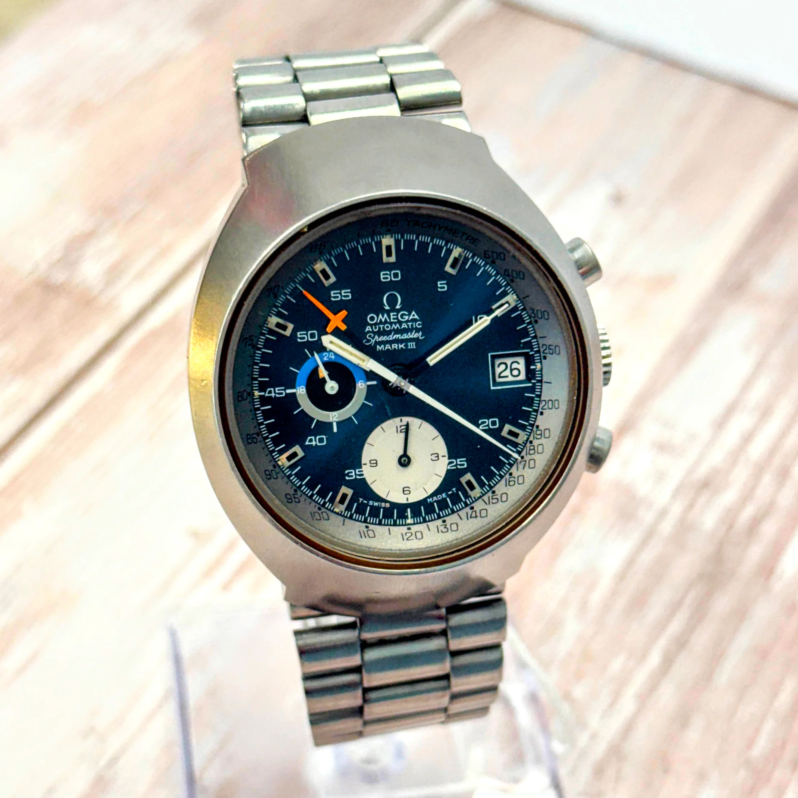 1972 Speedmaster Professional Mark III Automatic Chronograph Watch 176.002 Date 42mm ALL S.S. Original Bracelet - Image 3