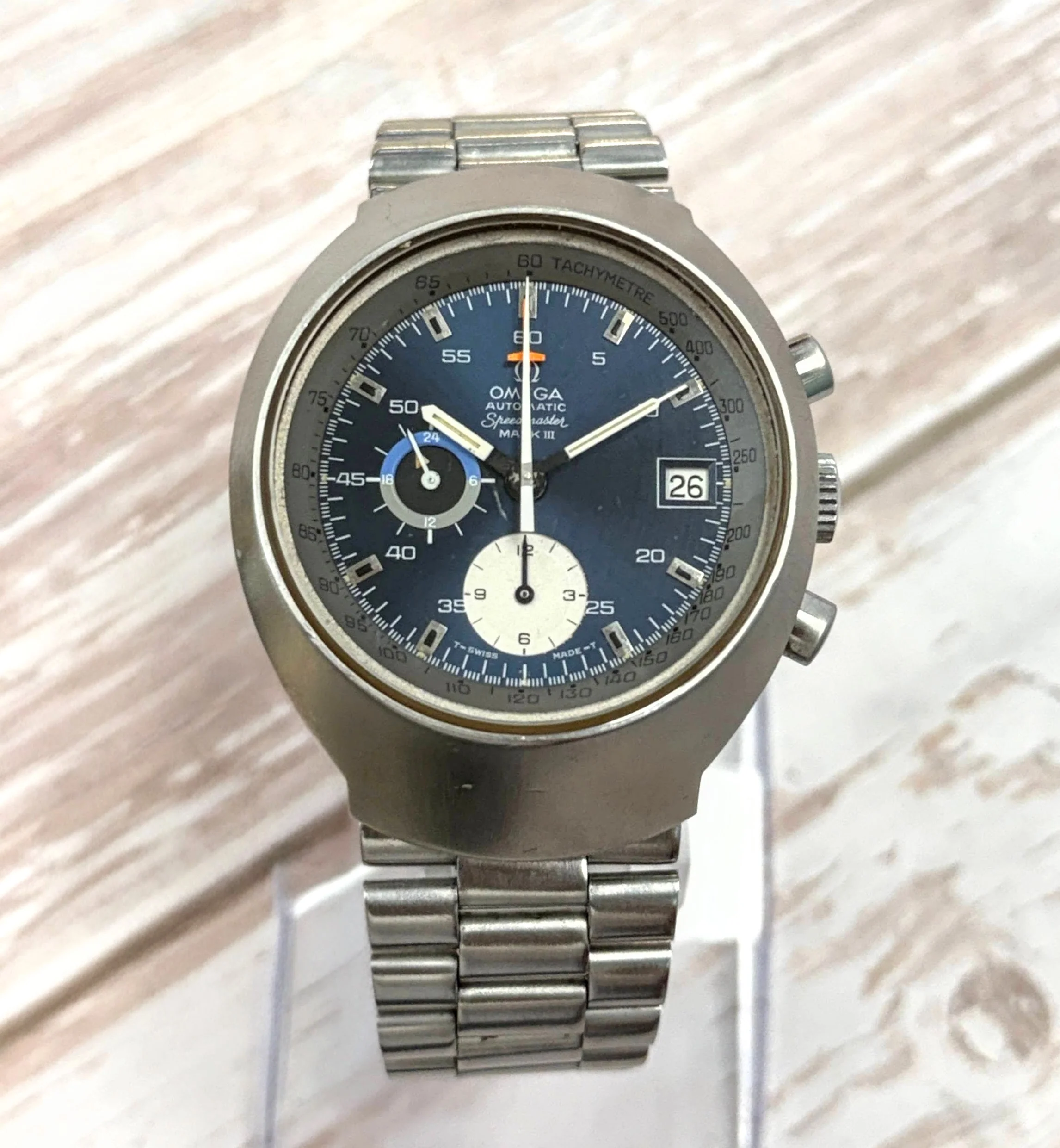 1972 Speedmaster Professional Mark III Automatic Chronograph Watch 176.002 Date 42mm ALL S.S. Original Bracelet - Image 4
