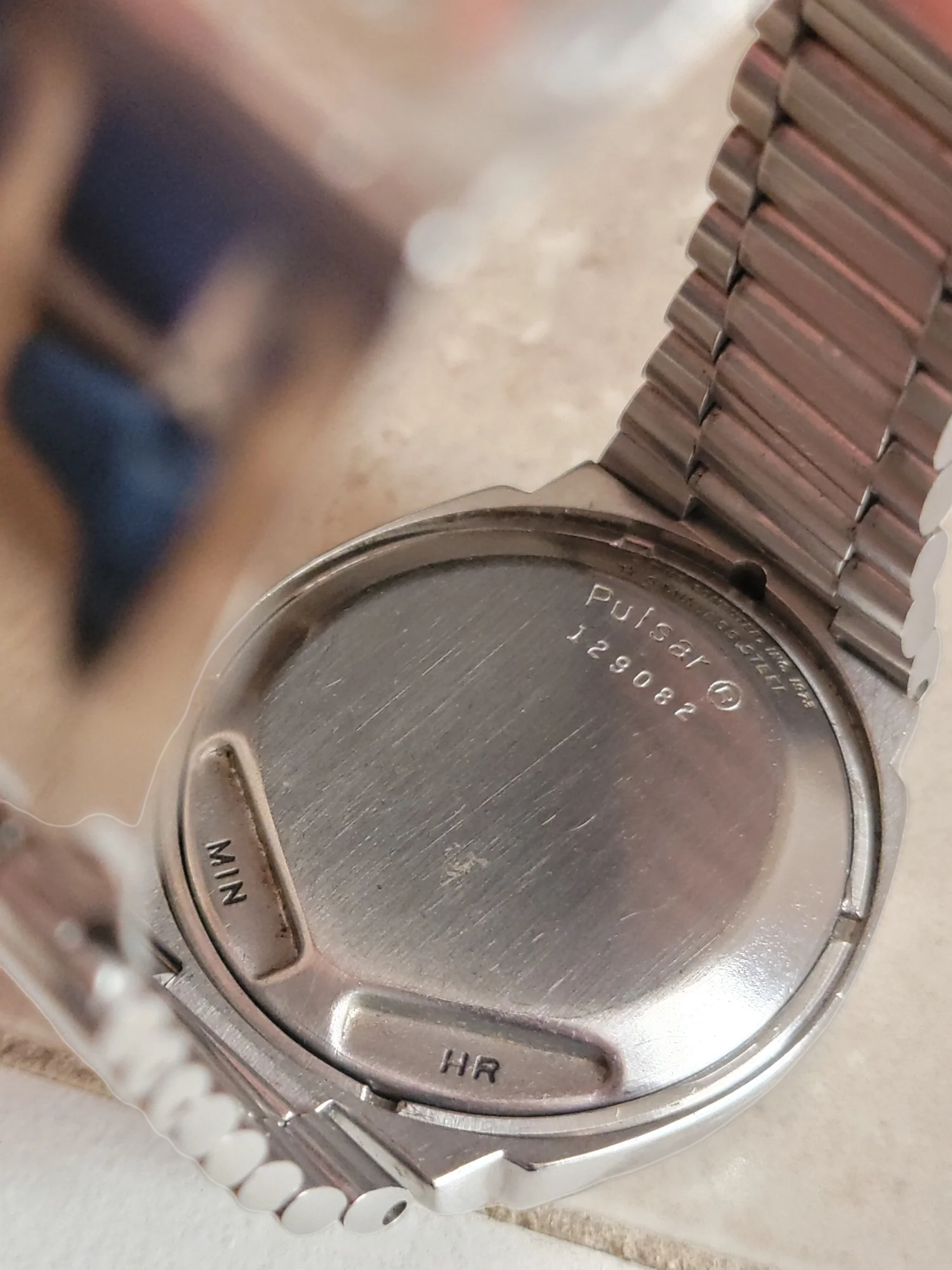 1973 PULSAR P2 Astronaut Wristwatch LED Digital Watch - All S. Steel - In BOX! - Image 12