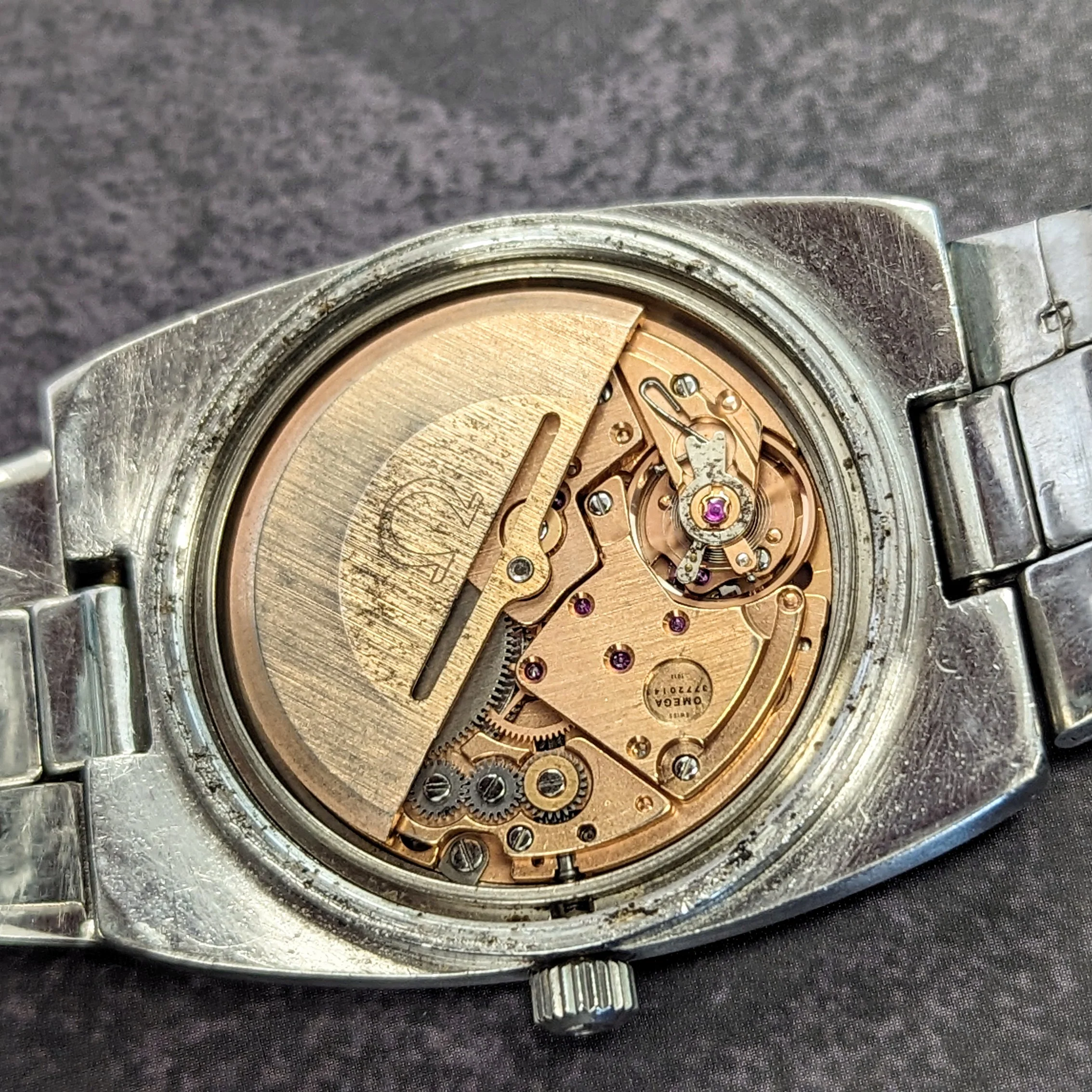 1974 Omega Geneve Automatic Watch ST 366.0835 Date Indicator Cal. 1012 36mm ALL S.S. Original Bracelet - Image 15