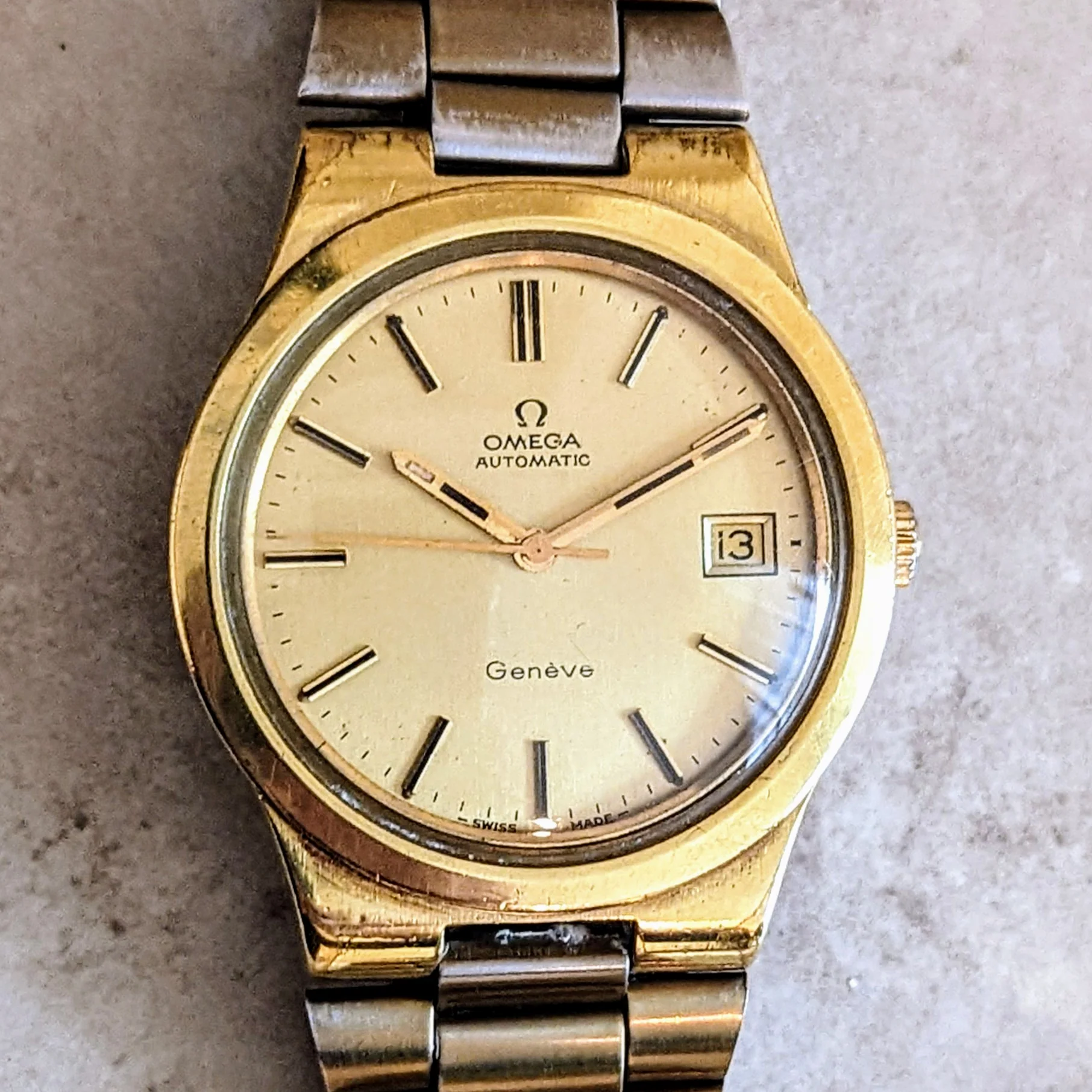 1974 OMEGA Geneve Automatic Watch Cal. 1012 Date Indicator 36mm Vtg Wristwatch - Image 13