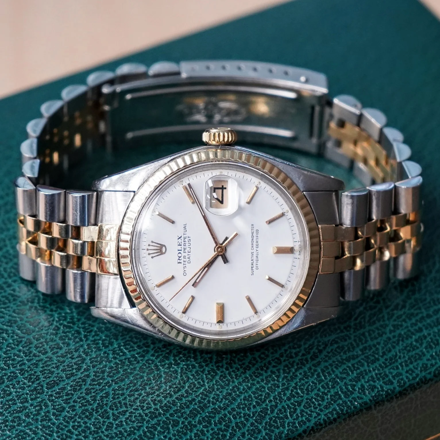 1974 ROLEX Datejust 36 Watch Ref. 1601 Oyster Perpetual Two-Tone Case & Jubilee Bracelet - IN BOX! - Image 6