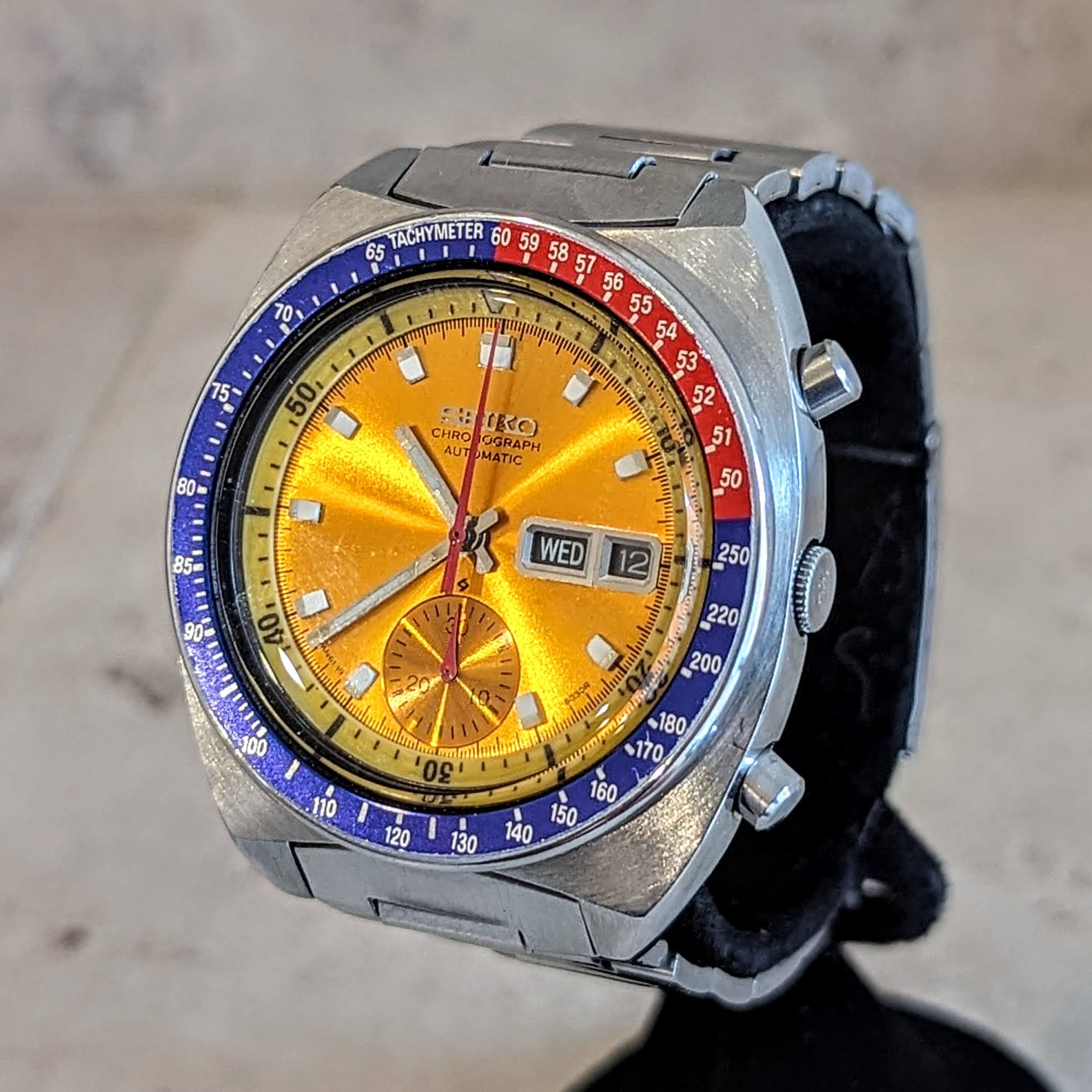 1974 SEIKO Pogue Chronograph Automatic Watch Ref. 6139-6002 Day/Date Wristwatch - Image 5
