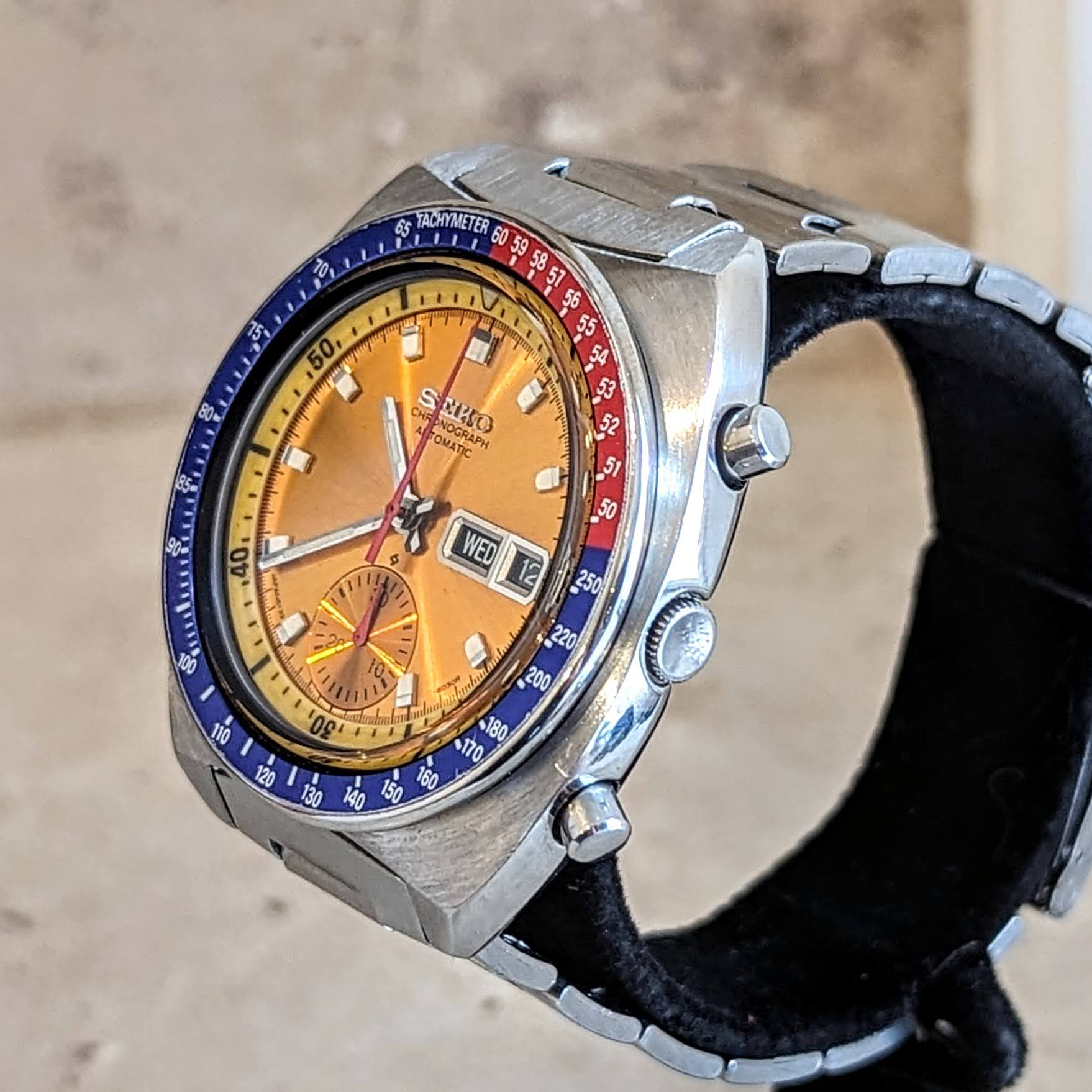 1974 SEIKO Pogue Chronograph Automatic Watch Ref. 6139-6002 Day/Date Wristwatch - Image 8