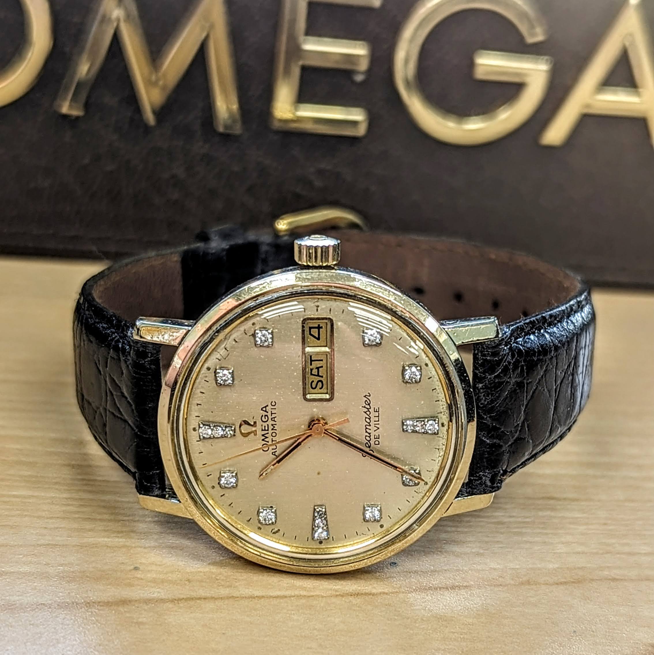 1975 OMEGA Seamaster De Ville Automatic Watch Ref. C6336 Diamond Dial Cal. 1020 Wristwatch - Image 11