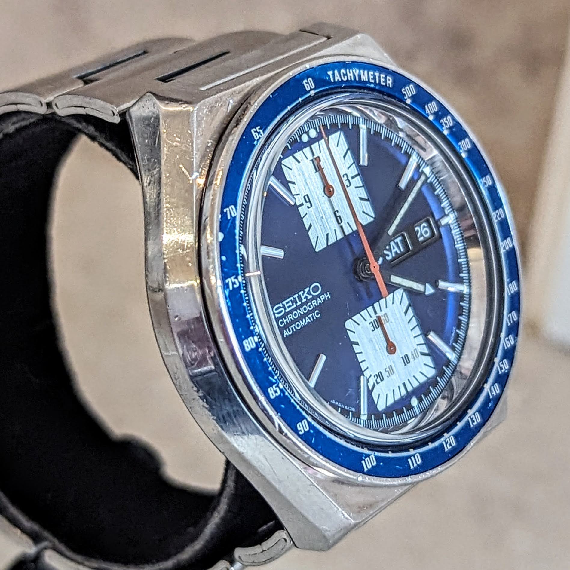 1975 SEIKO Kakume Chronograph Automatic Watch Ref. 6138-0030 Day/Date Wristwatch - Image 4