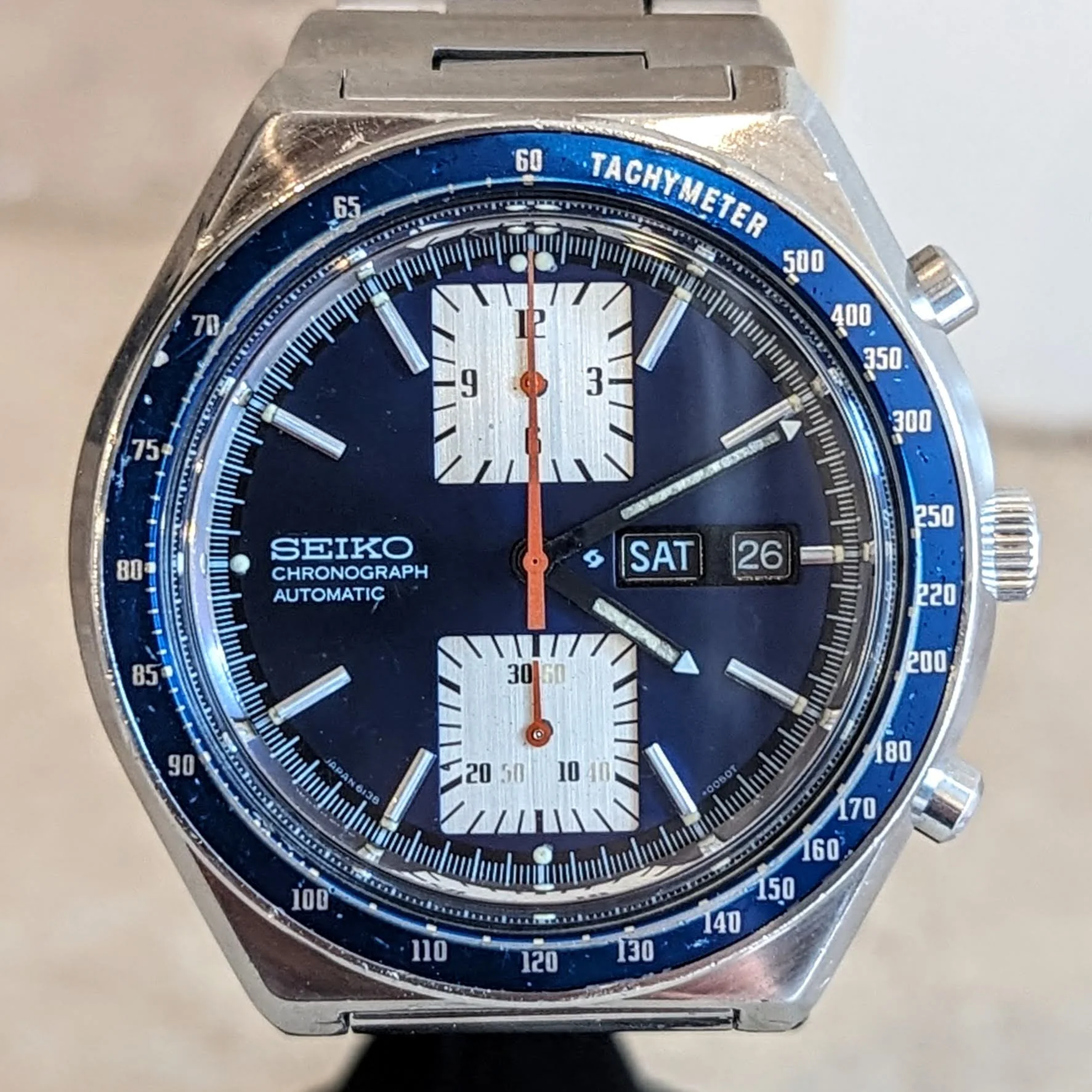 1975 SEIKO Kakume Chronograph Automatic Watch Ref. 6138-0030 Day/Date Wristwatch - Image 5