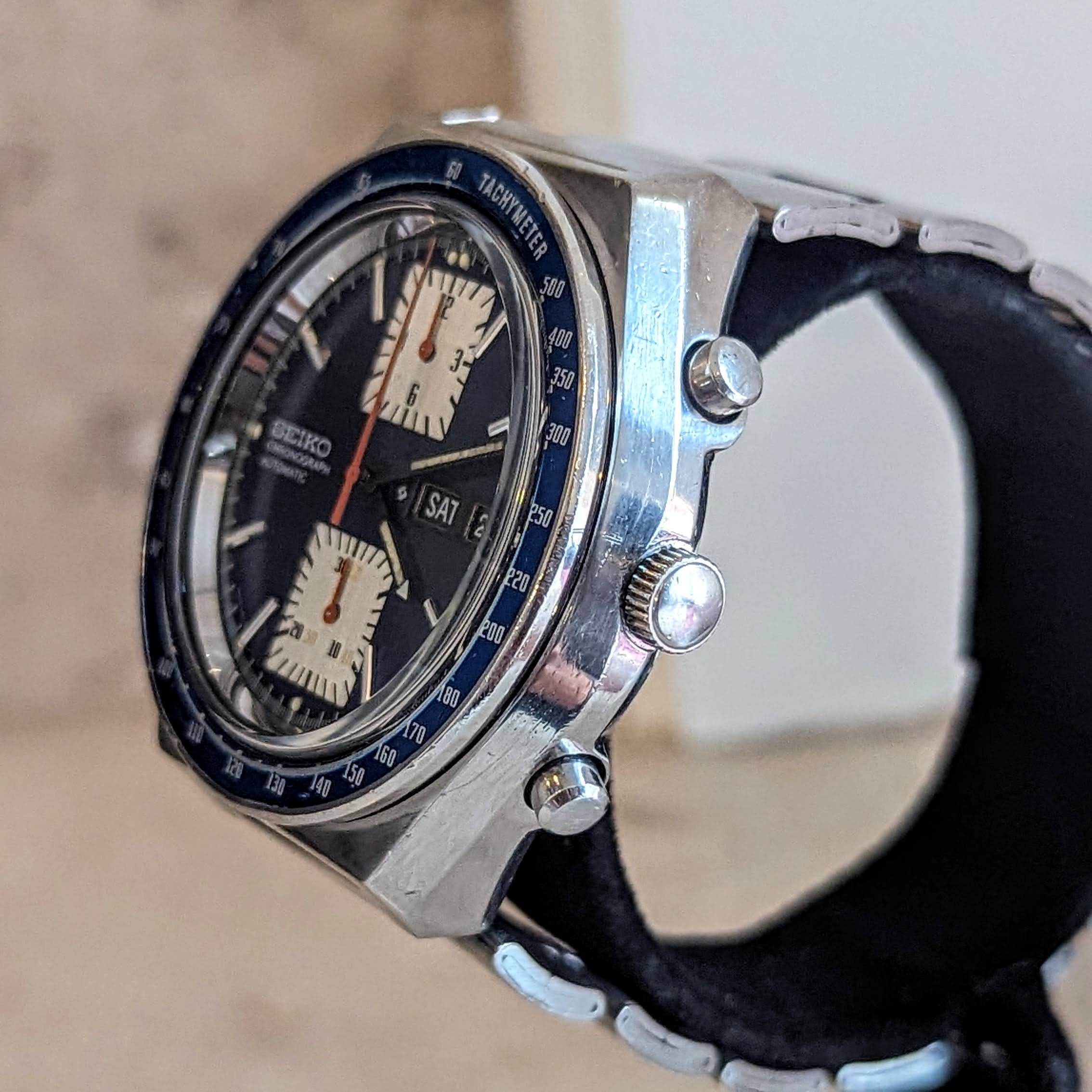 1975 SEIKO Kakume Chronograph Automatic Watch Ref. 6138-0030 Day/Date Wristwatch - Image 7