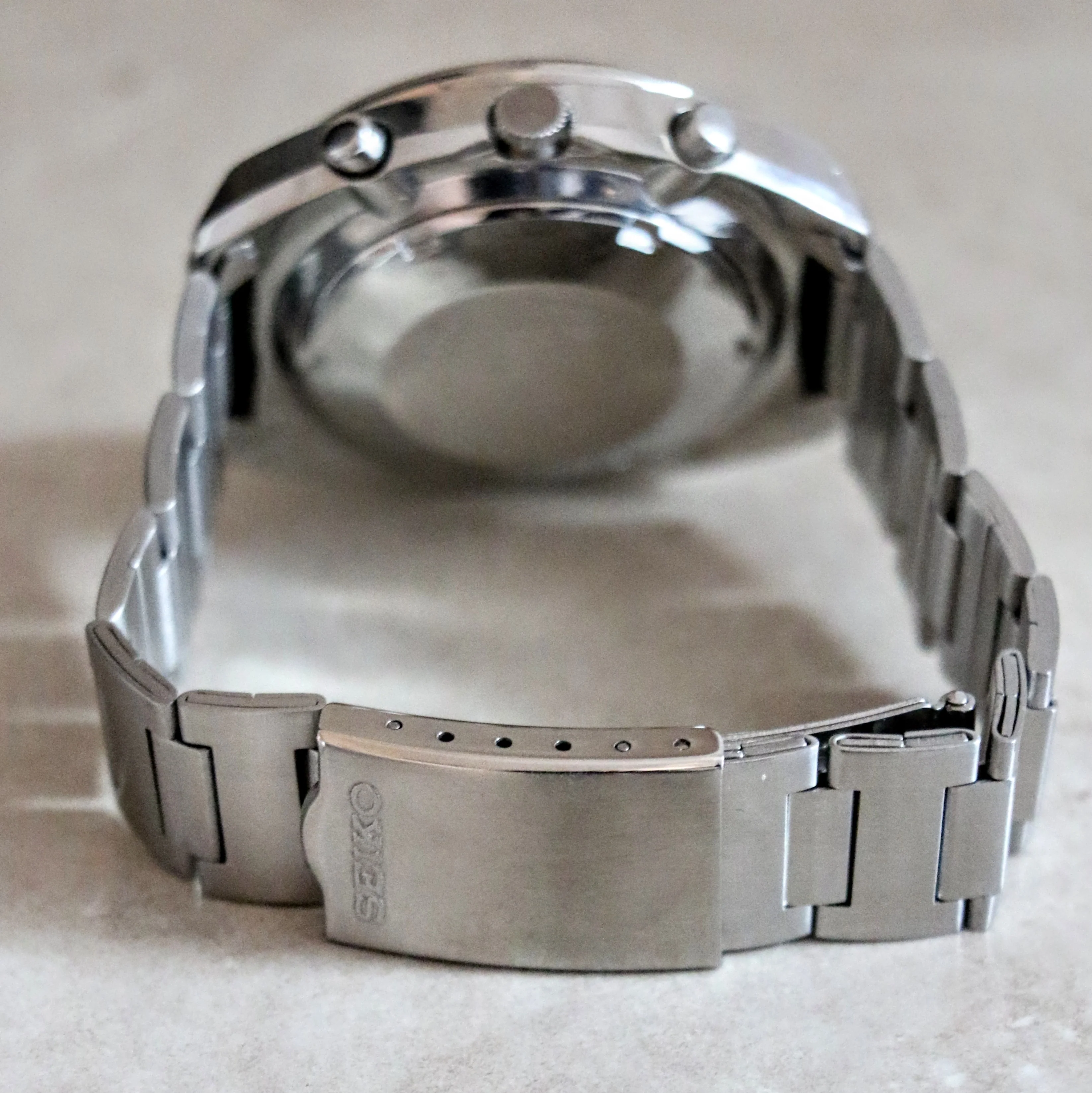 1975 SEIKO Pogue Chronograph Automatic Watch Ref. 6139-6002 Black Dial Vintage Wristwatch - Image 9