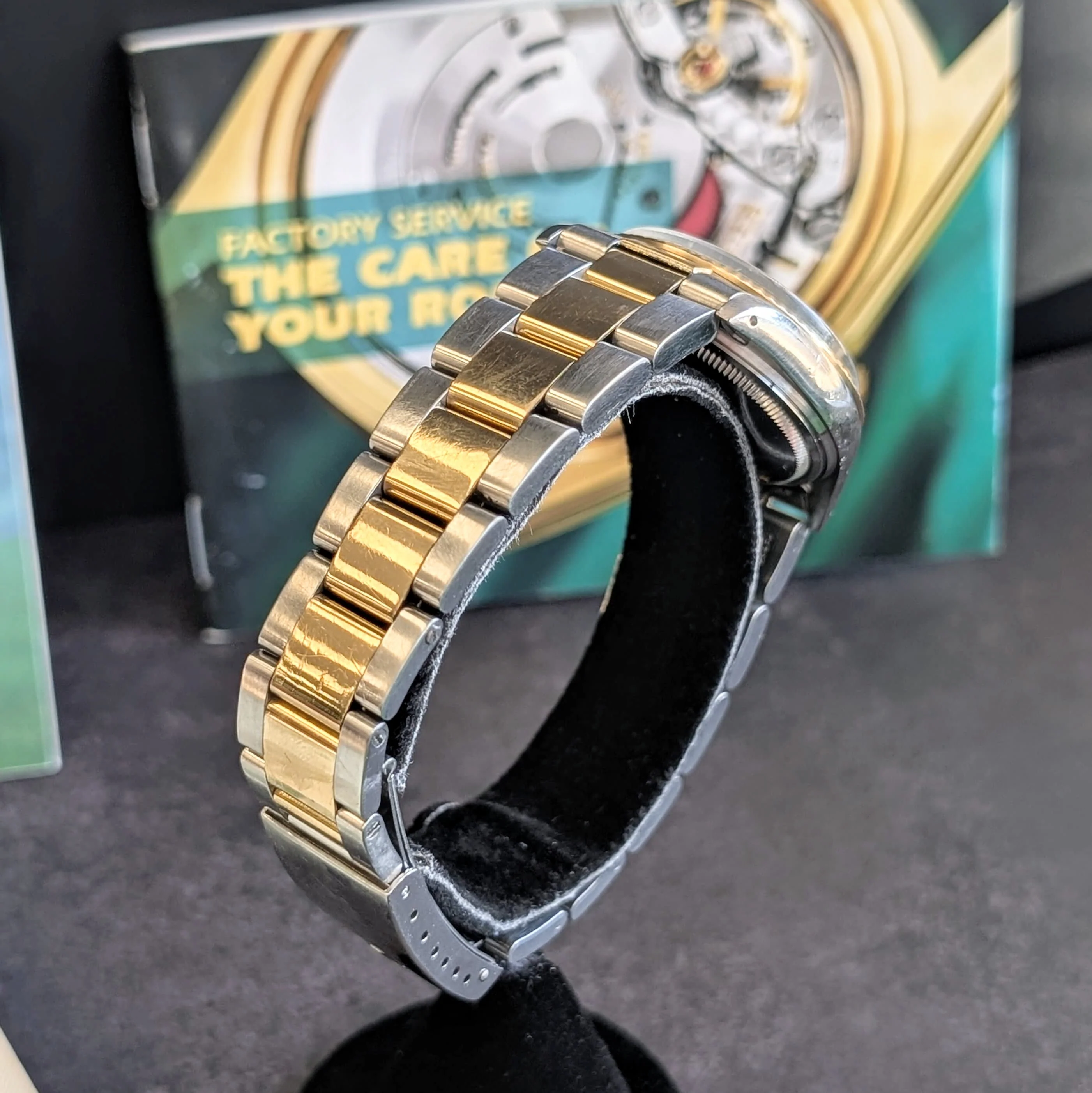 1985 Rolex Datejust 36 Watch 16013 ALL Two-Tone Factory Oyster Bracelet - Service Box & Papers! - Image 8