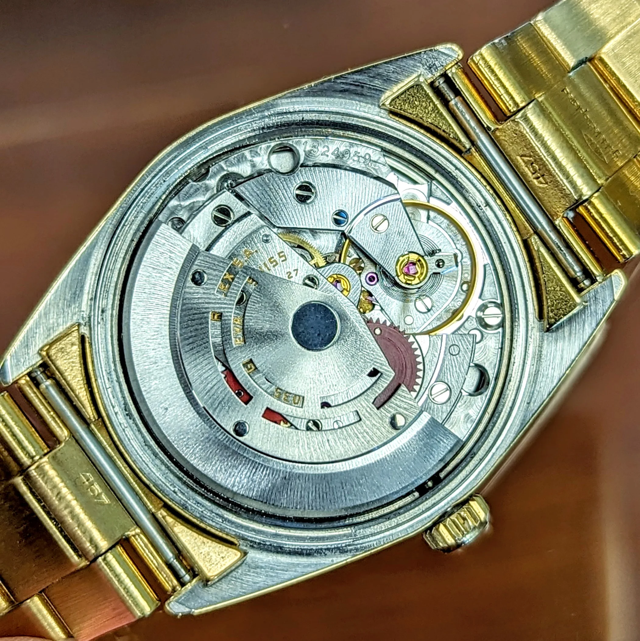 1985 ROLEX Oyster Perpetual Date 34mm Wristwatch Ref. 15505 Cal. 3035 27 Jewels Roman Numerals Dial Vintage Watch - Image 13
