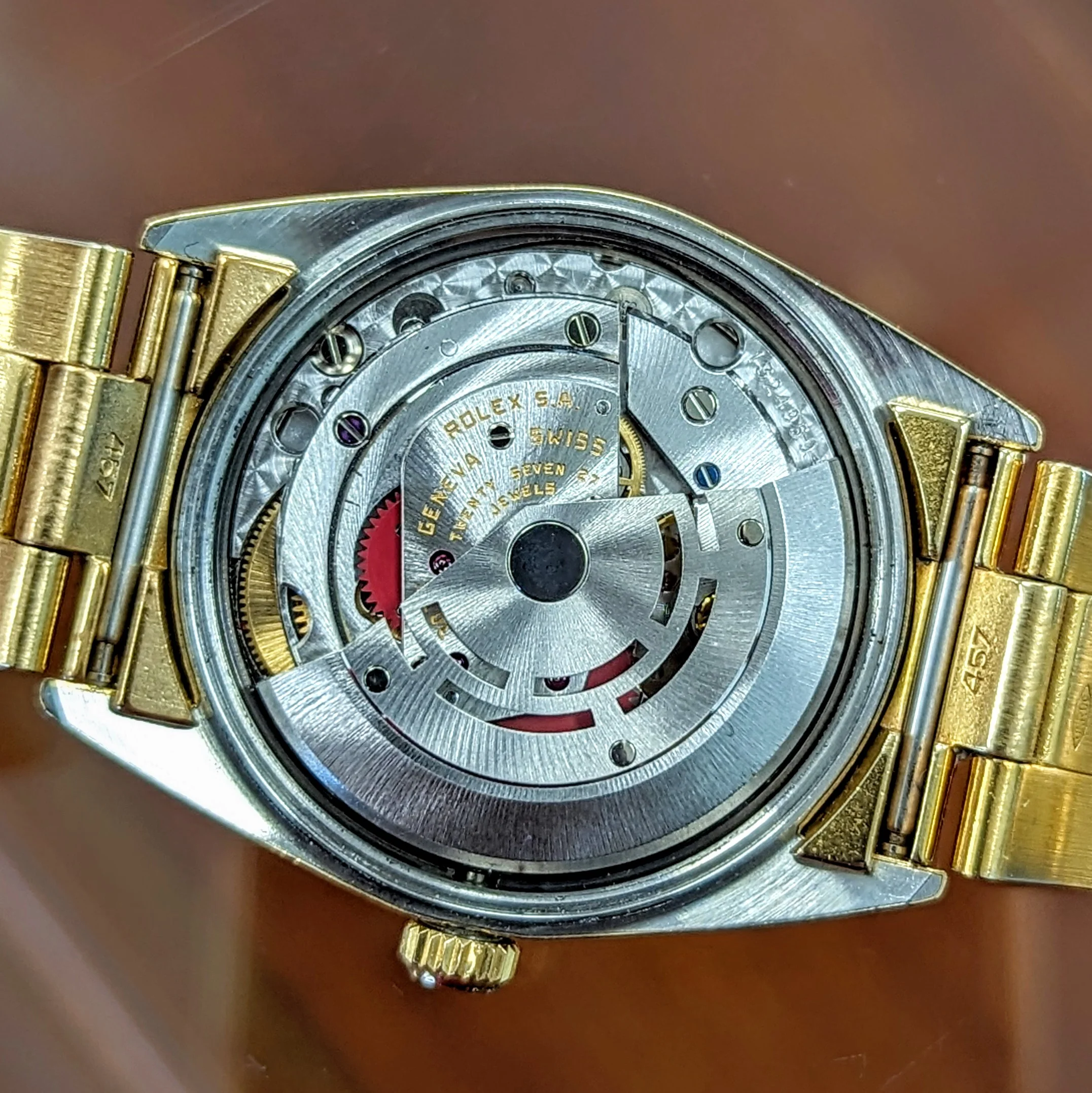 1985 ROLEX Oyster Perpetual Date 34mm Wristwatch Ref. 15505 Cal. 3035 27 Jewels Roman Numerals Dial Vintage Watch - Image 14